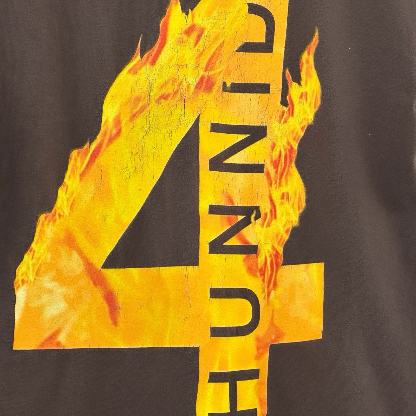 YG Shirt Medium 4 Hunnid 400 Rapper Rap Flaming Flame Hip-hop Tee Double Sided gallery