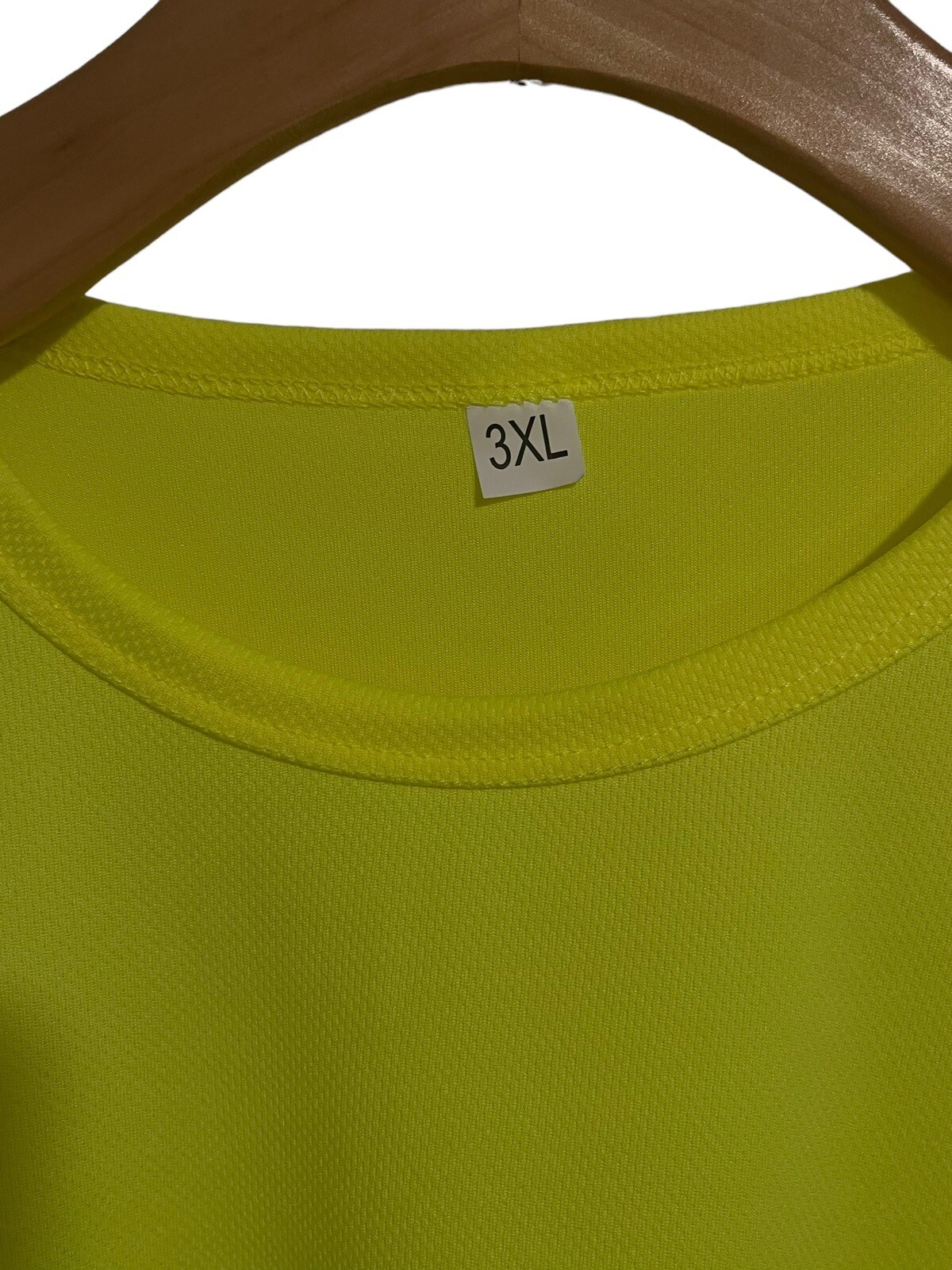 Safety Shirt Mens 3XL High Visibility Florescent Yellow Reflective Strips NEW gallery