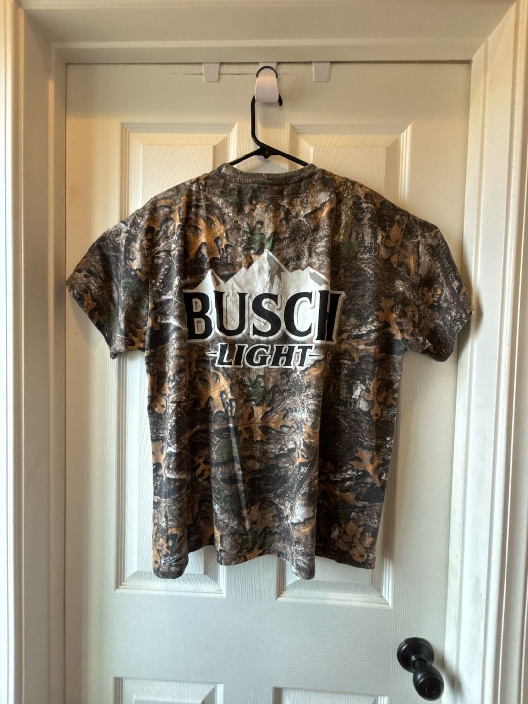 Busch Light RealTree Camo All Over Print Graphic T-Shirt gallery
