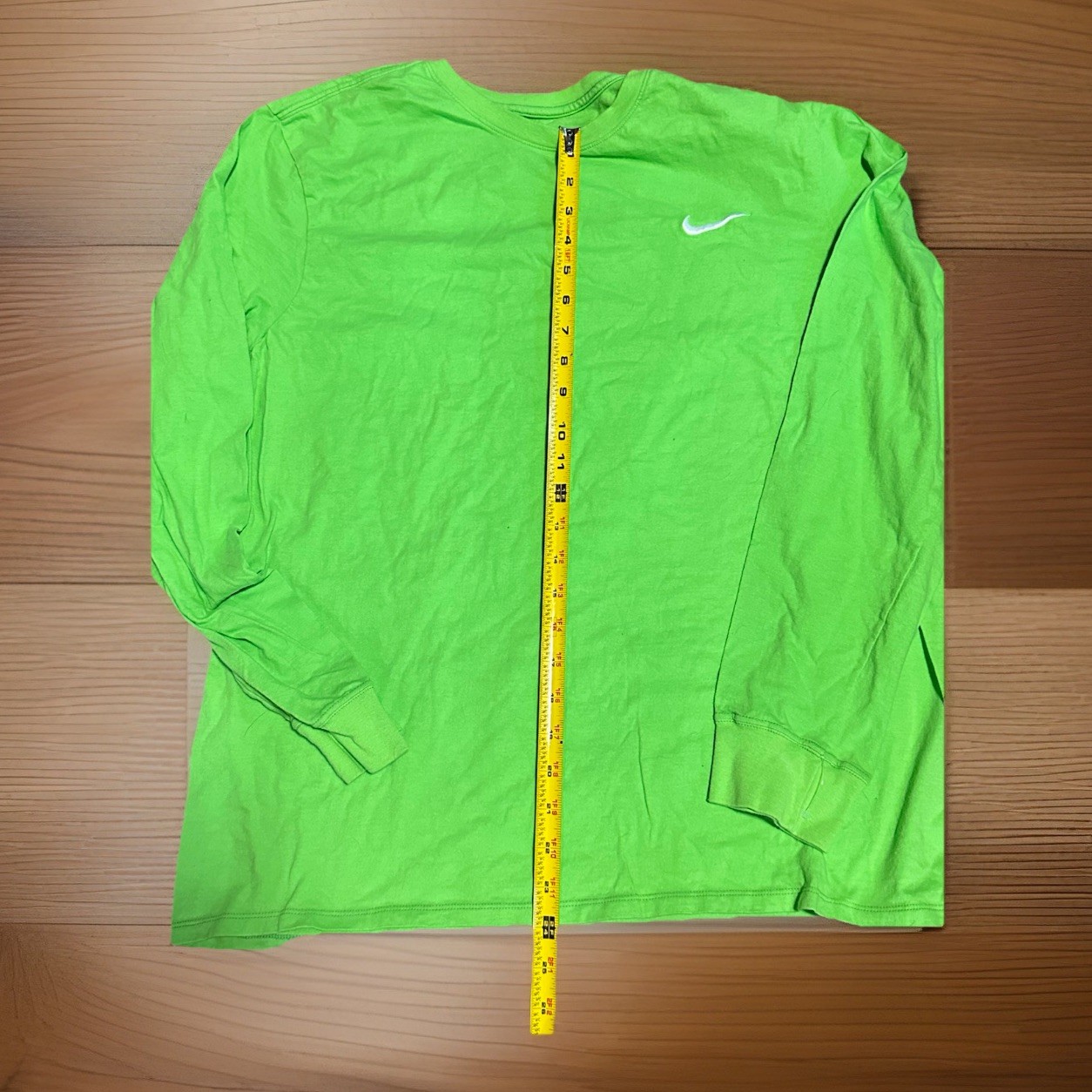 Nike The Nike Tee Green Long Sleeve Men's T-Shirt XL Athletic Cut gallery