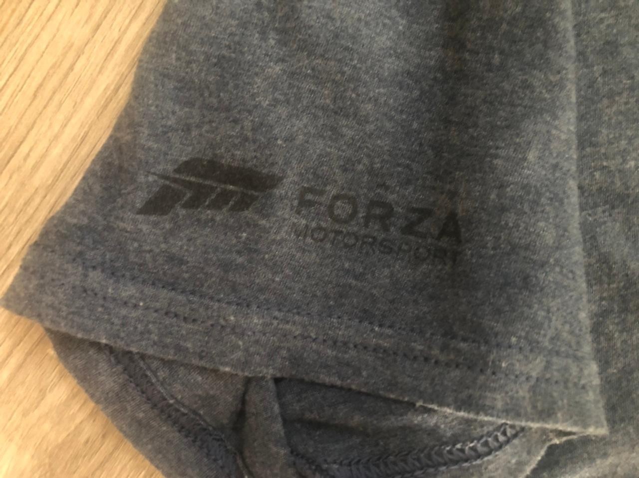 Forza Motorsport XBOX T Shirt Dark Gray Yellow Stripe Used See Description gallery