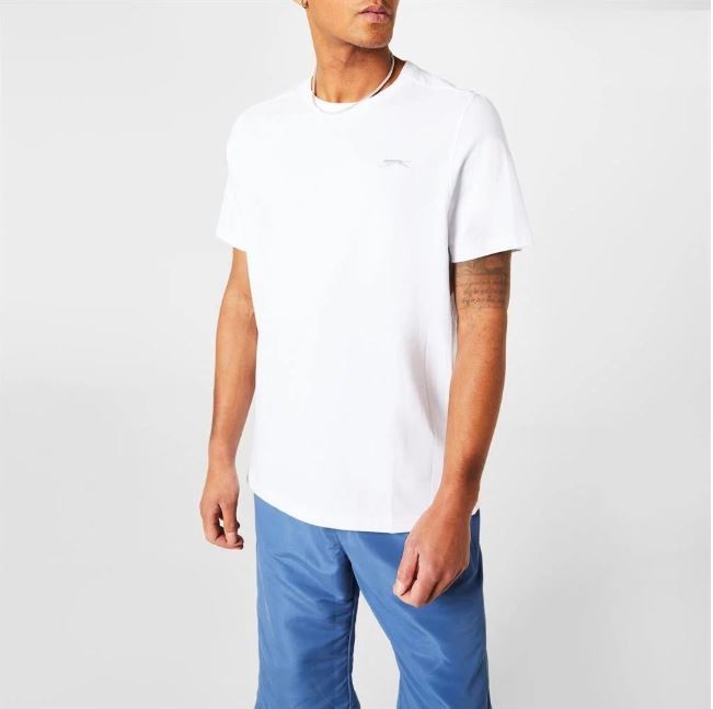 Slazenger Men's Plain T-Shirt - White Size XL gallery