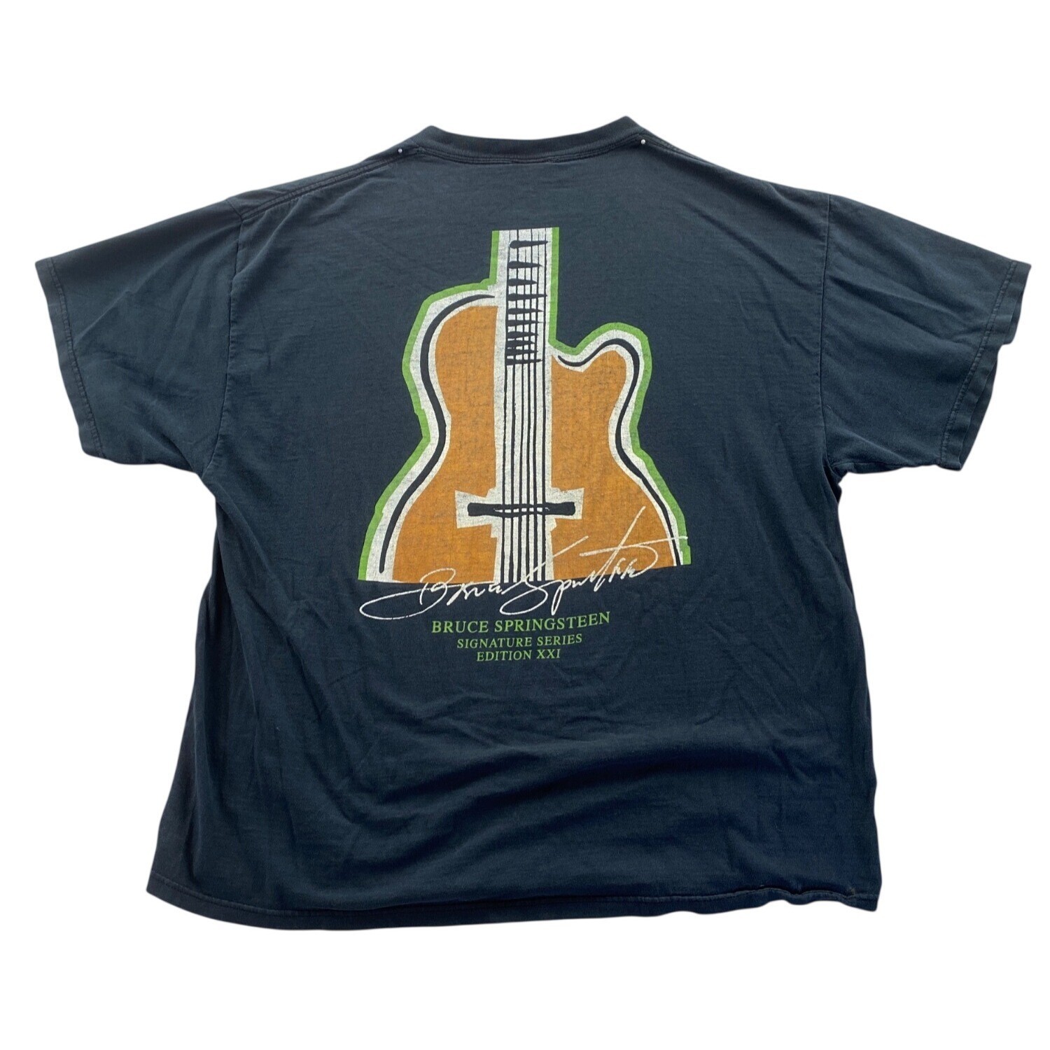 Hard Rock Cafe Mens T-Shirt Black Bruce Springsteen Signature Series Graphic Tee gallery