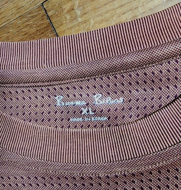 Burma Bibas seven Lot Of 2 men’s Modal rayon blend crewneck Tshirt XL Dot Stripe gallery