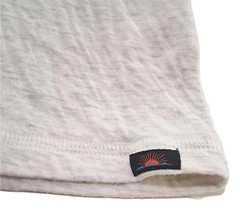 Faherty Henley Shirt Men’s Large Heather Ivory Cloud Cotton Long Sleeve EUC