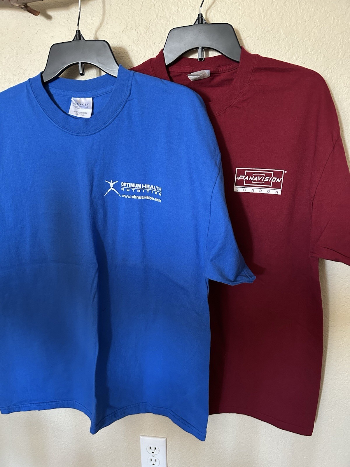 NEW Men’s 100% Cotton Colored T-Shirts, Mixed Brands, Lot Of 2 XLarge