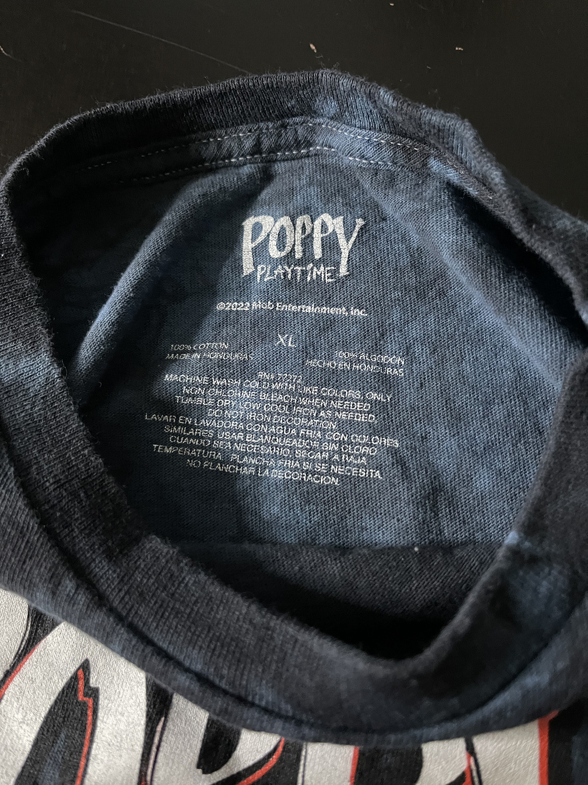 Poppy Playtime Blue & Black Tie-Dye T-Shirt, Size: XL gallery