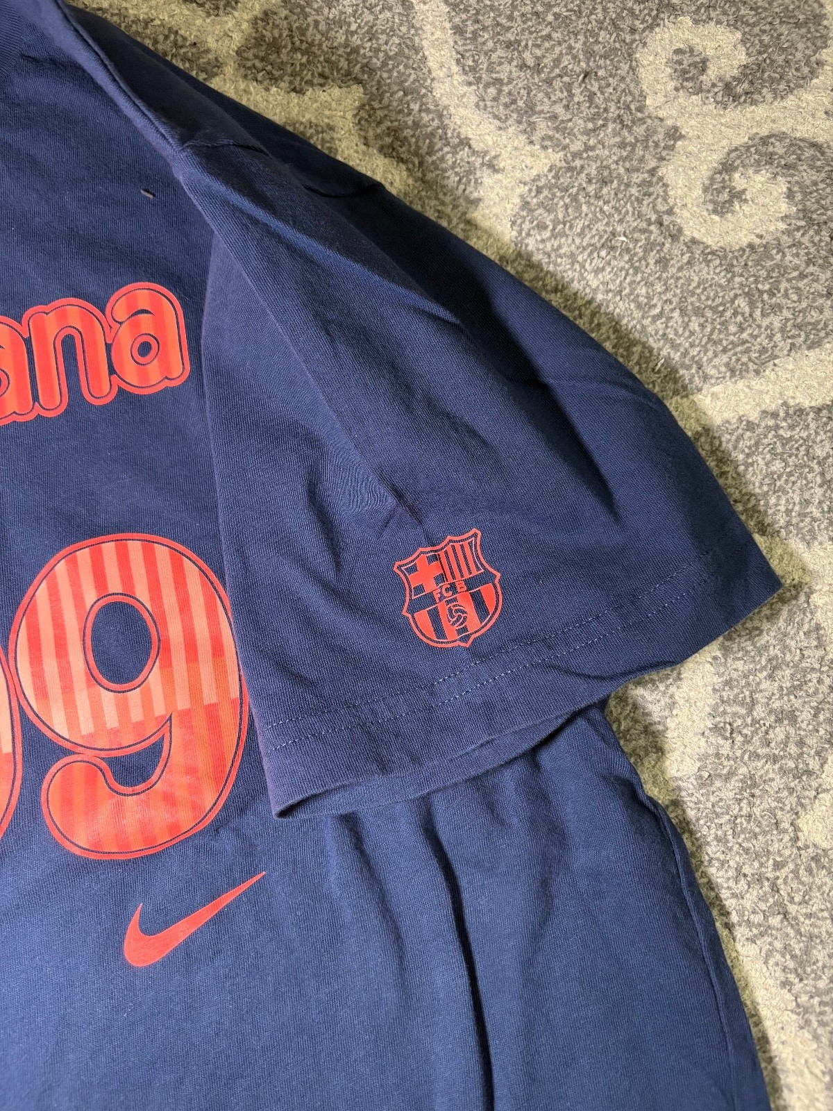 Nike FC Barcelona Blue Orange T Shirt XL BlauGrana Desde 1899 vintage cotton gallery