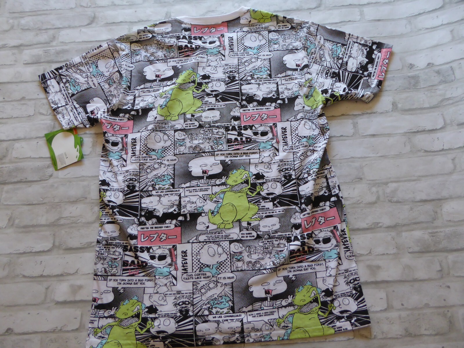 Nickelodeon 90s All Over Print Reptar Rugrats Graphic Throwback Retro Unisex M gallery