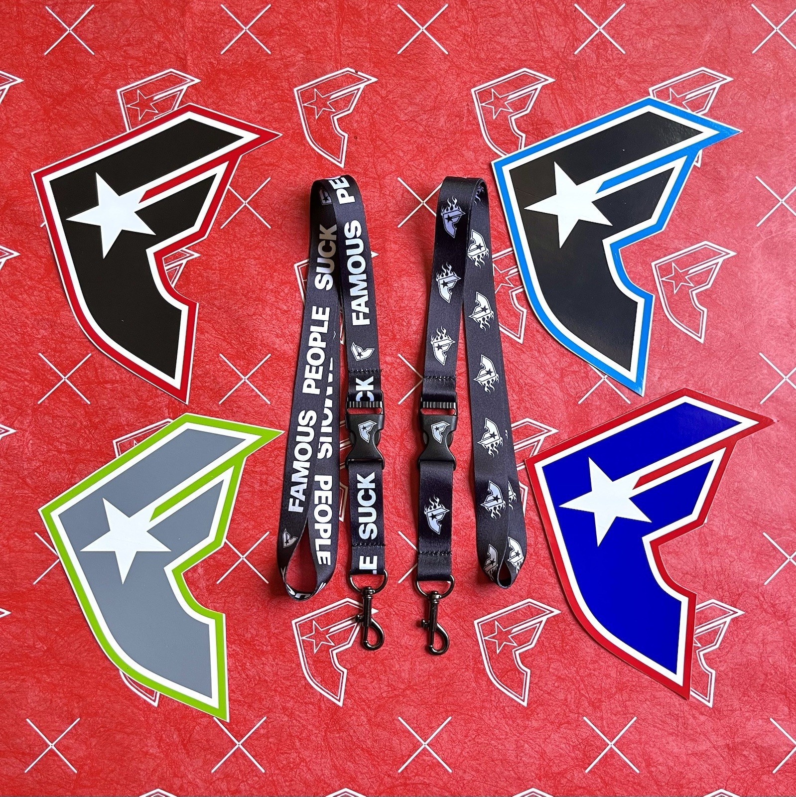 Famous Stars And Straps Large Sticker And Lanyard Set Travis Barker Blink 182 gallery