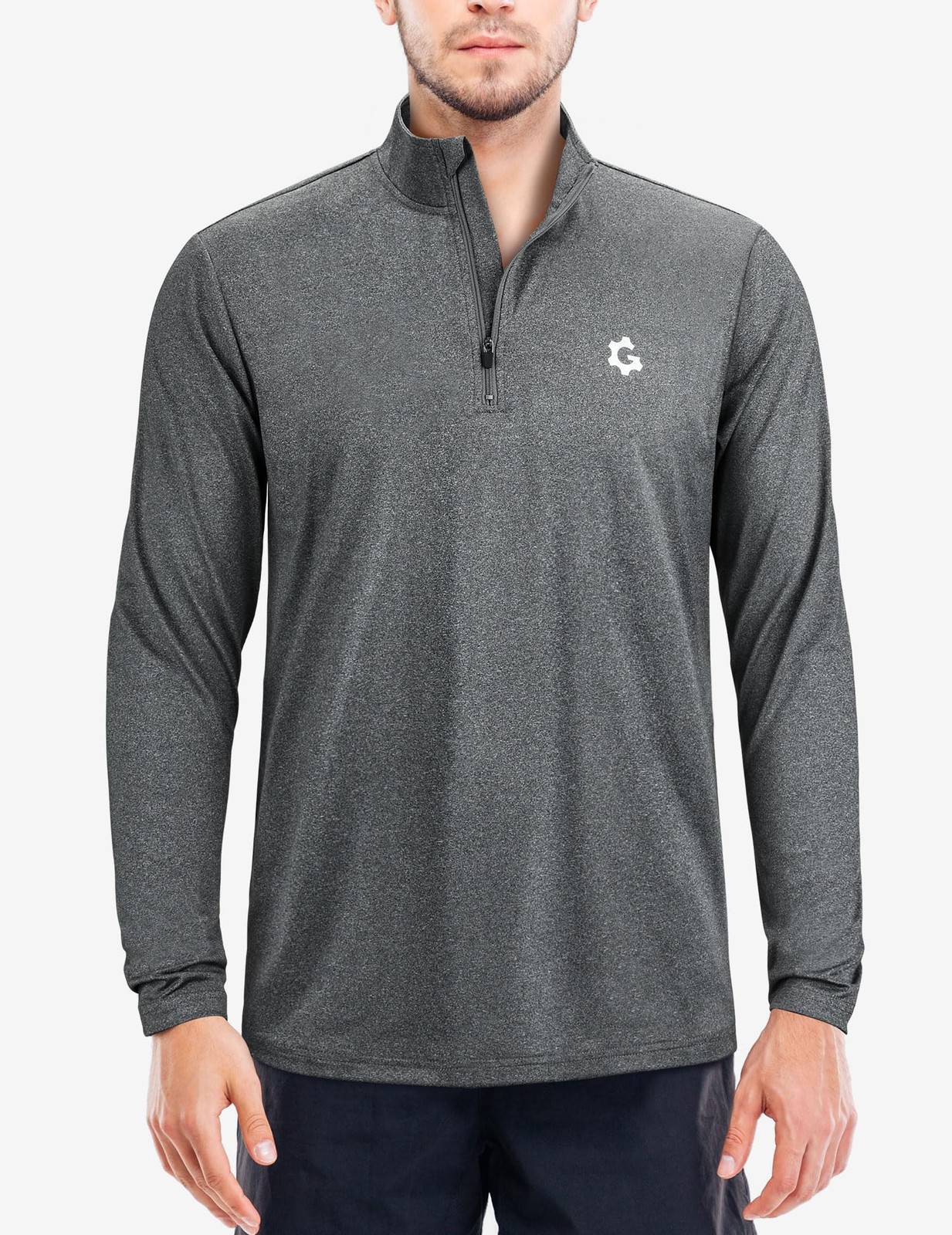 3Pack Quarter Zip Pullover Men Sweatshirts for Mens Long Sleeve Running Athle... gallery