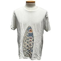 Typographia x Yuichi Fukuda Collaboration T-Shirt Fish Graphic Size XXL White