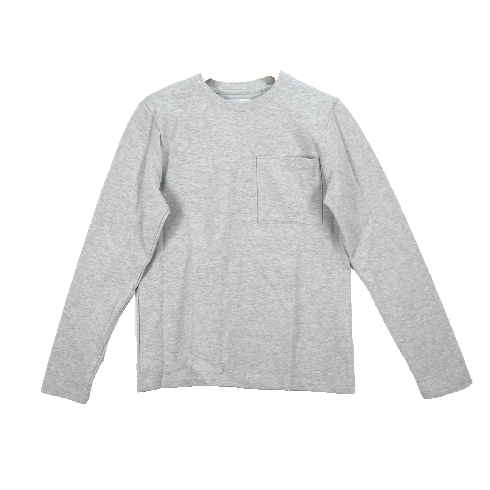 Raith Clothing Pocket T Shirt Tyler Long Sleeve Grey Marl Heavy Blend size S gallery