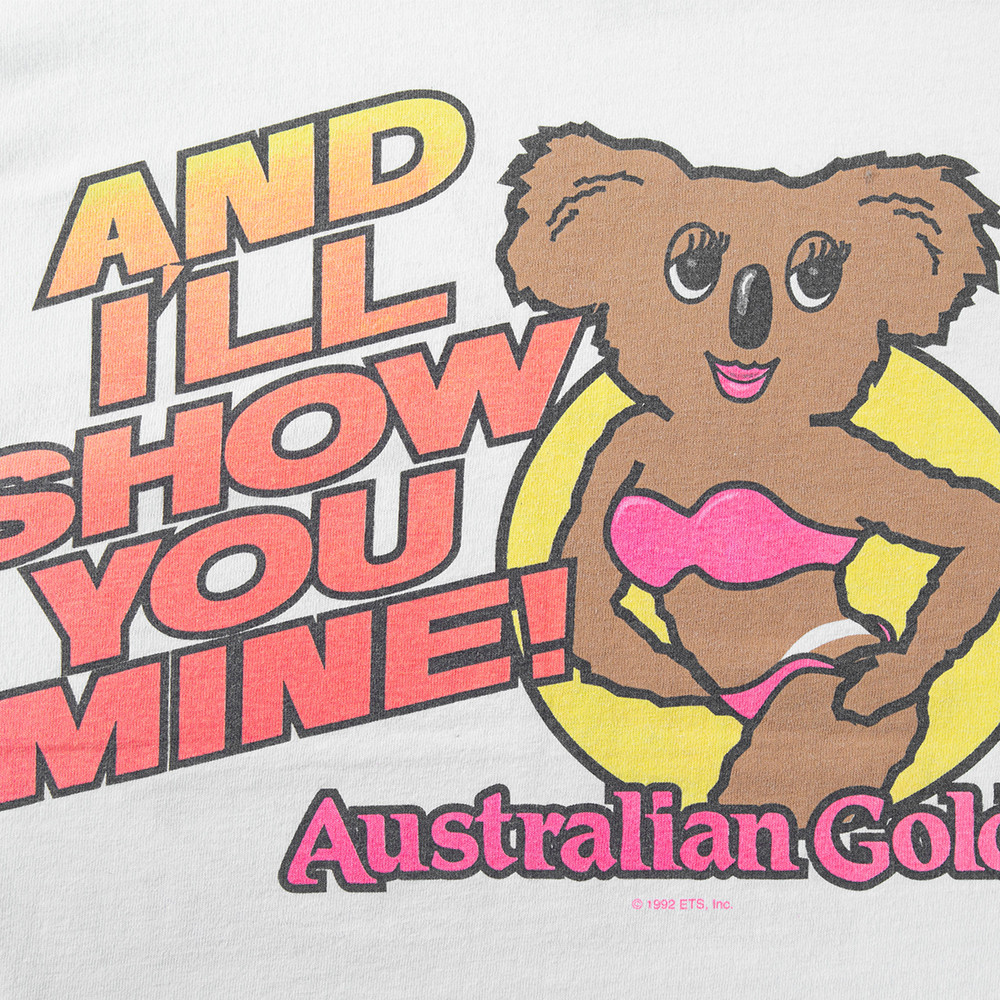 vintage 90's Australian gold t-shirt tanning koala logo tennesse river label XL gallery