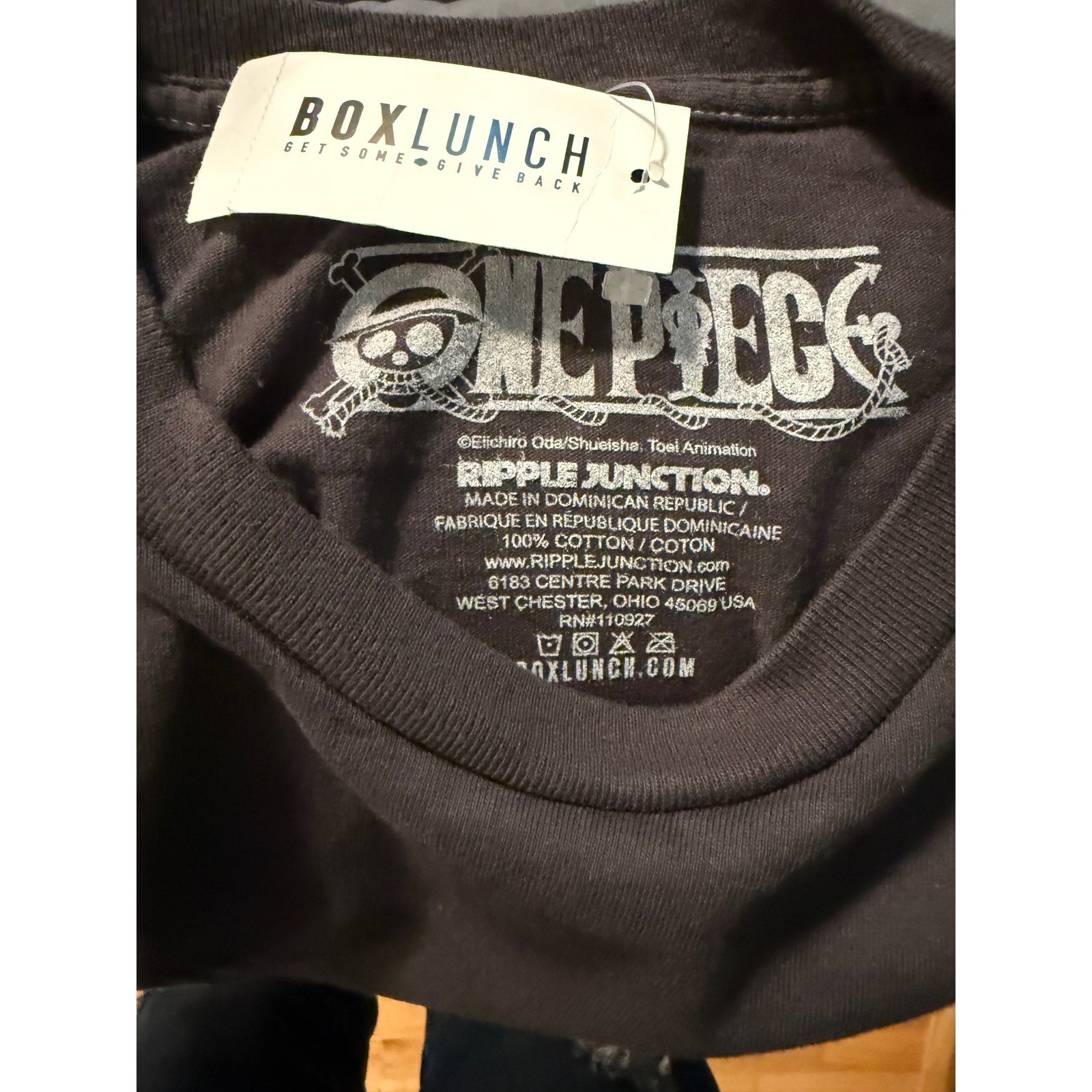 One Piece Ripple Junction Gear 5 Luffy Shirt Mens Large L Black NWT BoxLunch Tee gallery