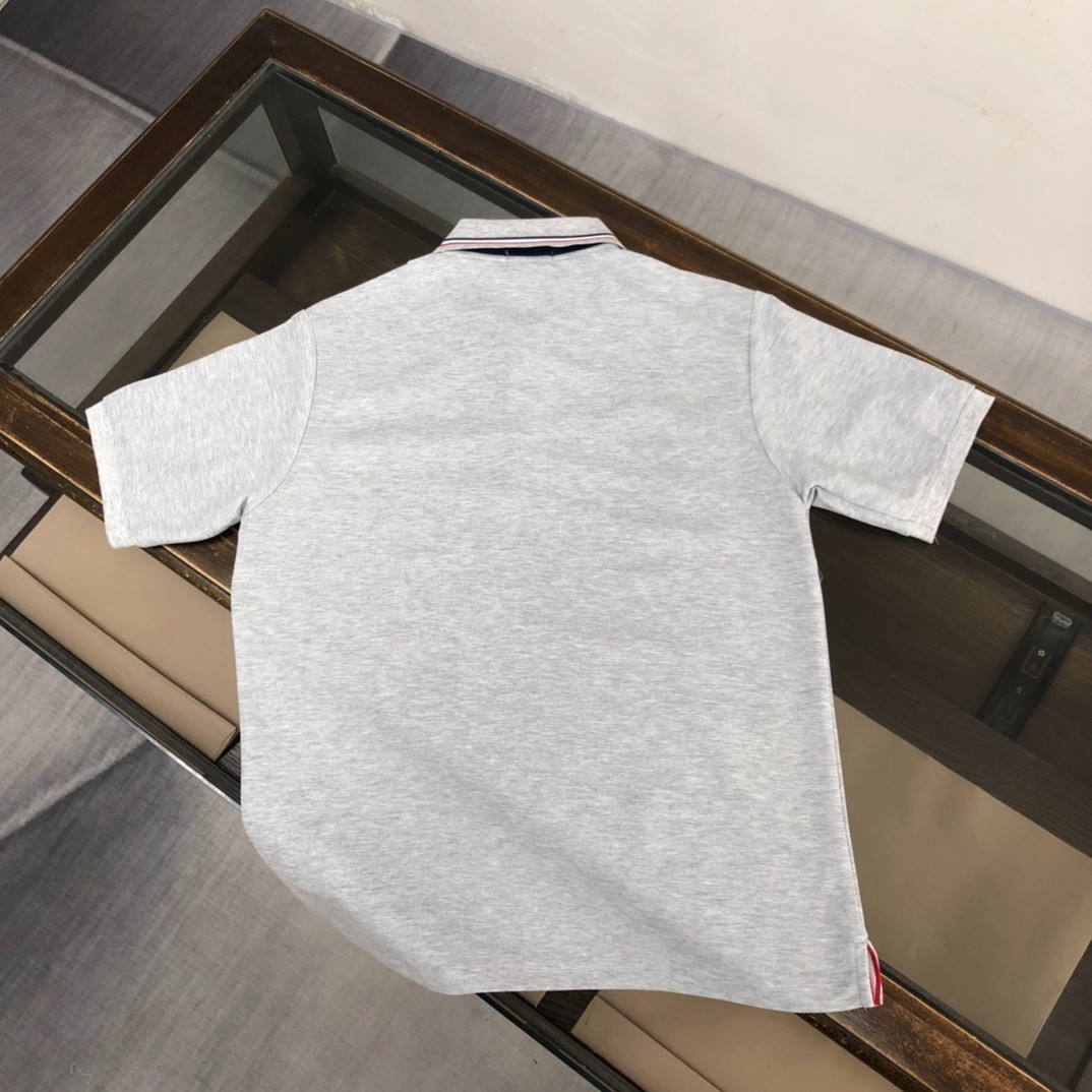 Moncler Gray Men's Summer Short-Sleeve Polo Shirt L gallery