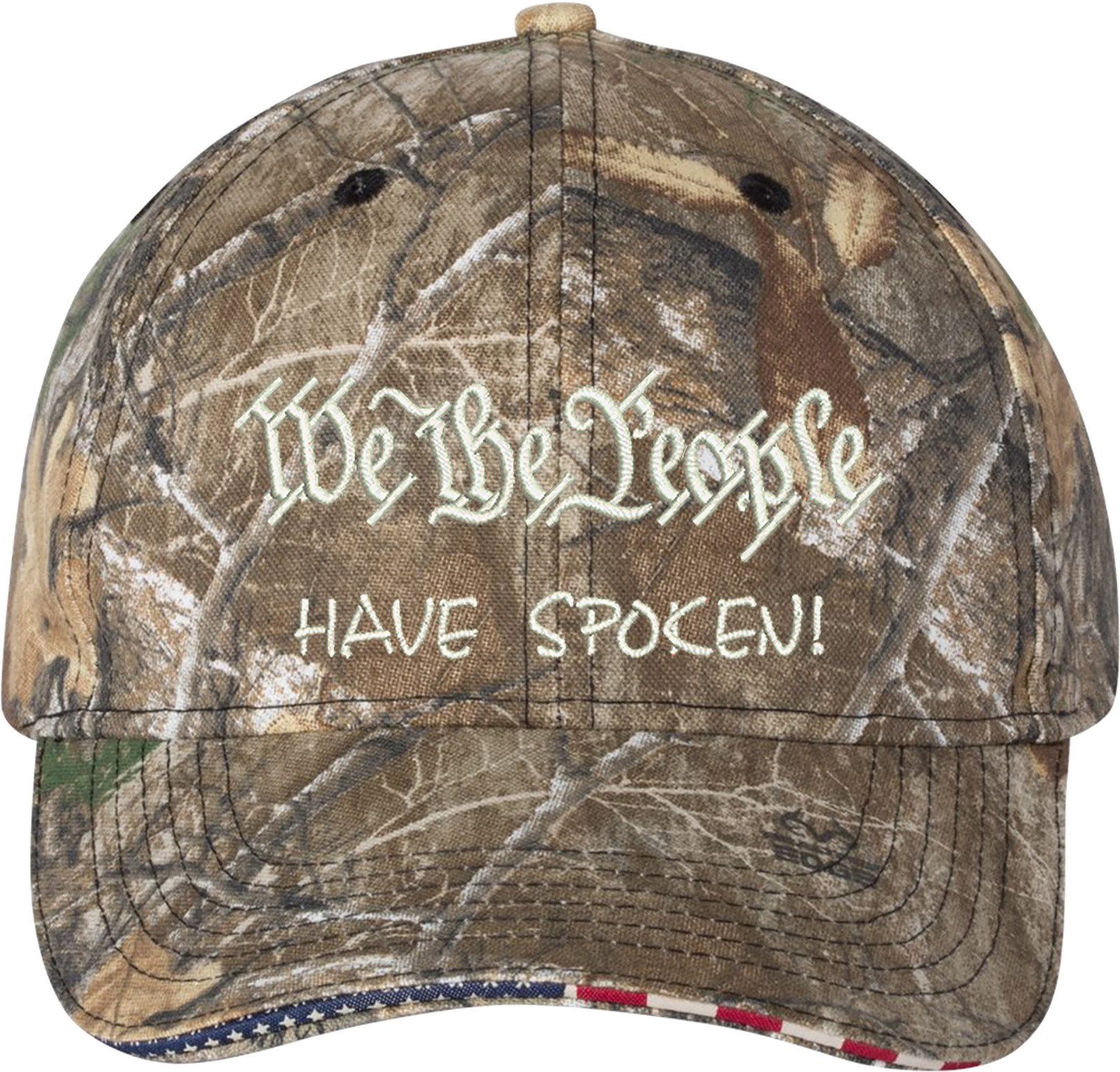 Trump We the people have spoken Embroidered Camo One Size Fit Most Hat gallery