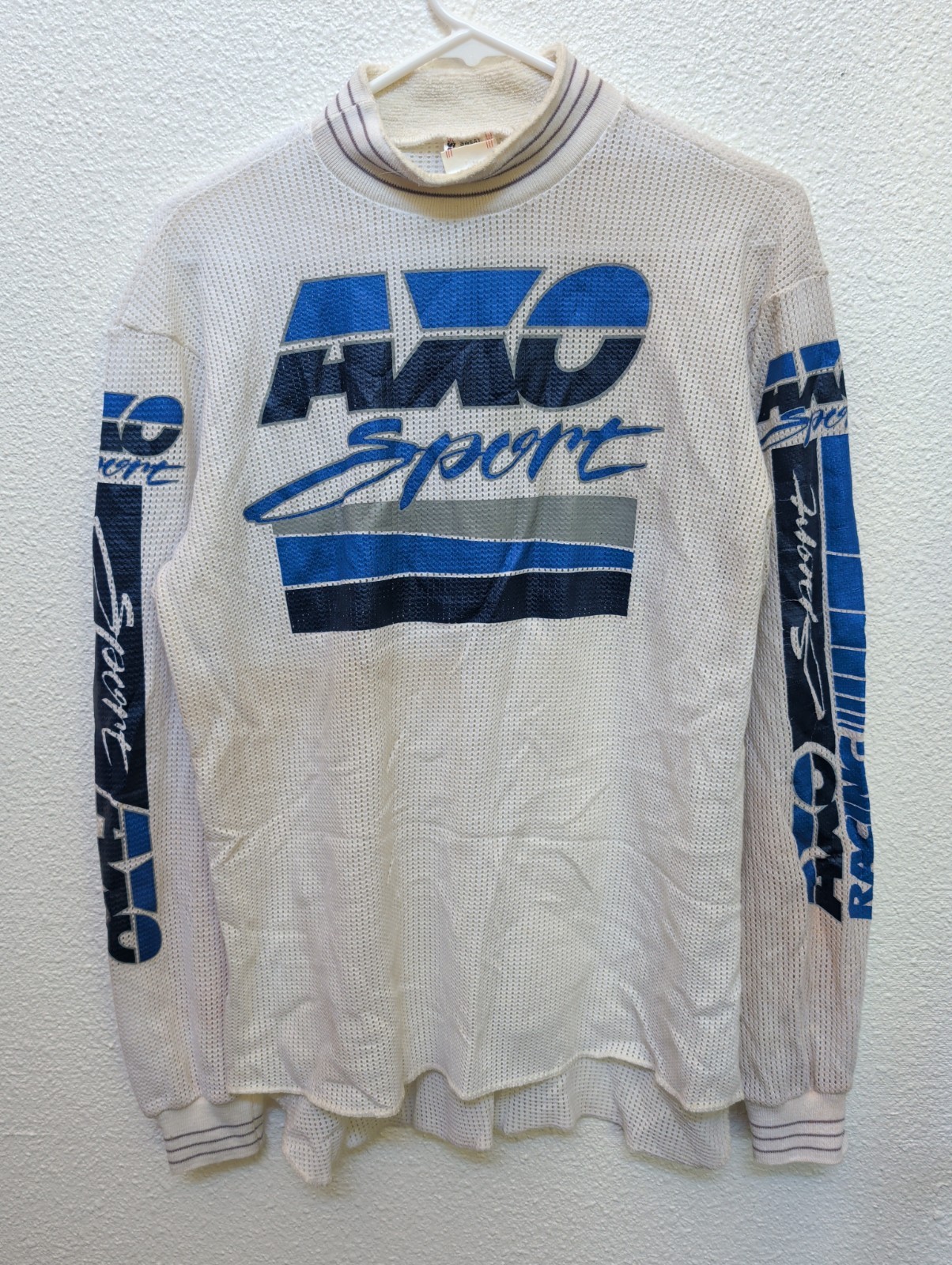 Vintage AXO Sport Motocross/BMX Long Sleeve Mesh Jersey XL Made In USA