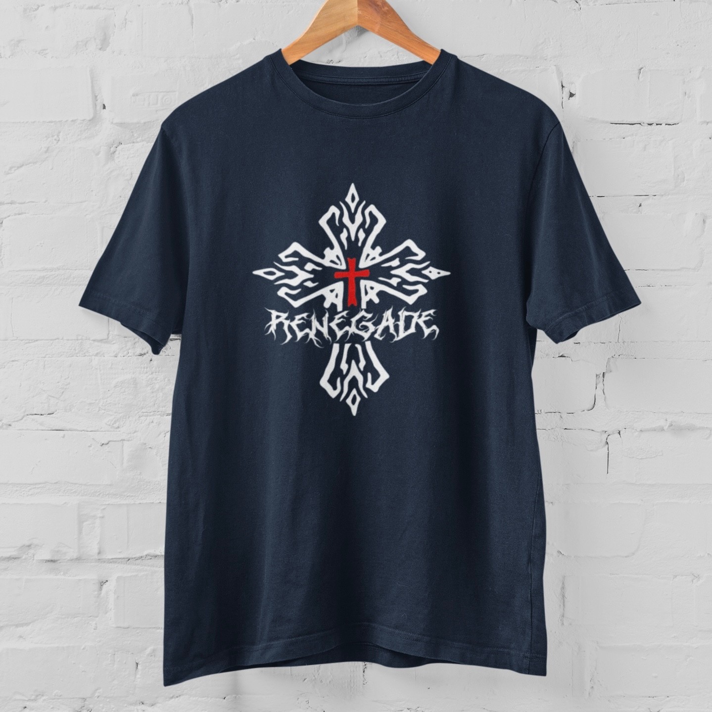 Renegade Cross Shirt Gothic Y2K Punk Streetwear Graphic T Shirt 100% Cotton gallery