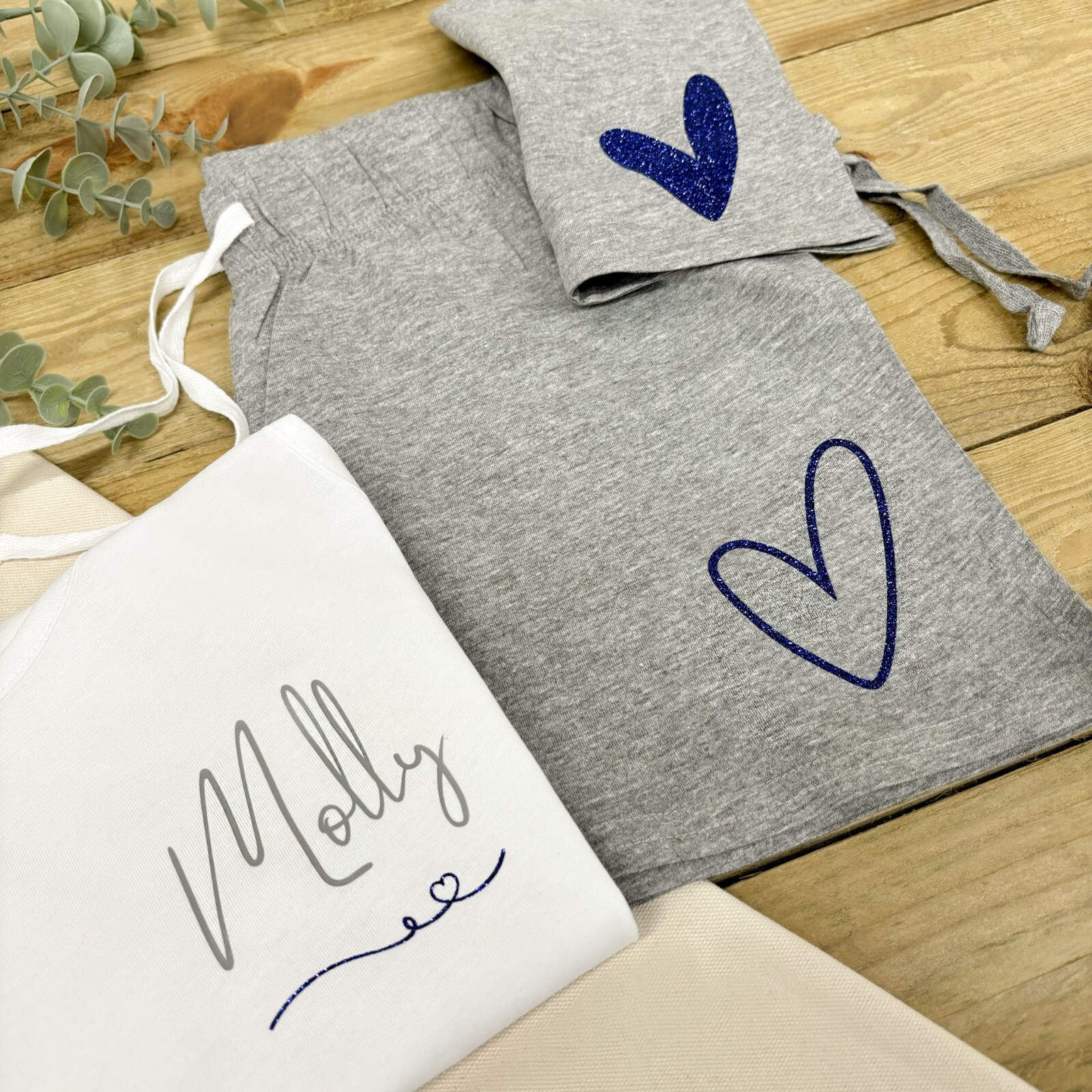 PERSONALISED Ladies Pyjamas - Nightwear | Gift For Her | PJ Short / Trouser Set gallery