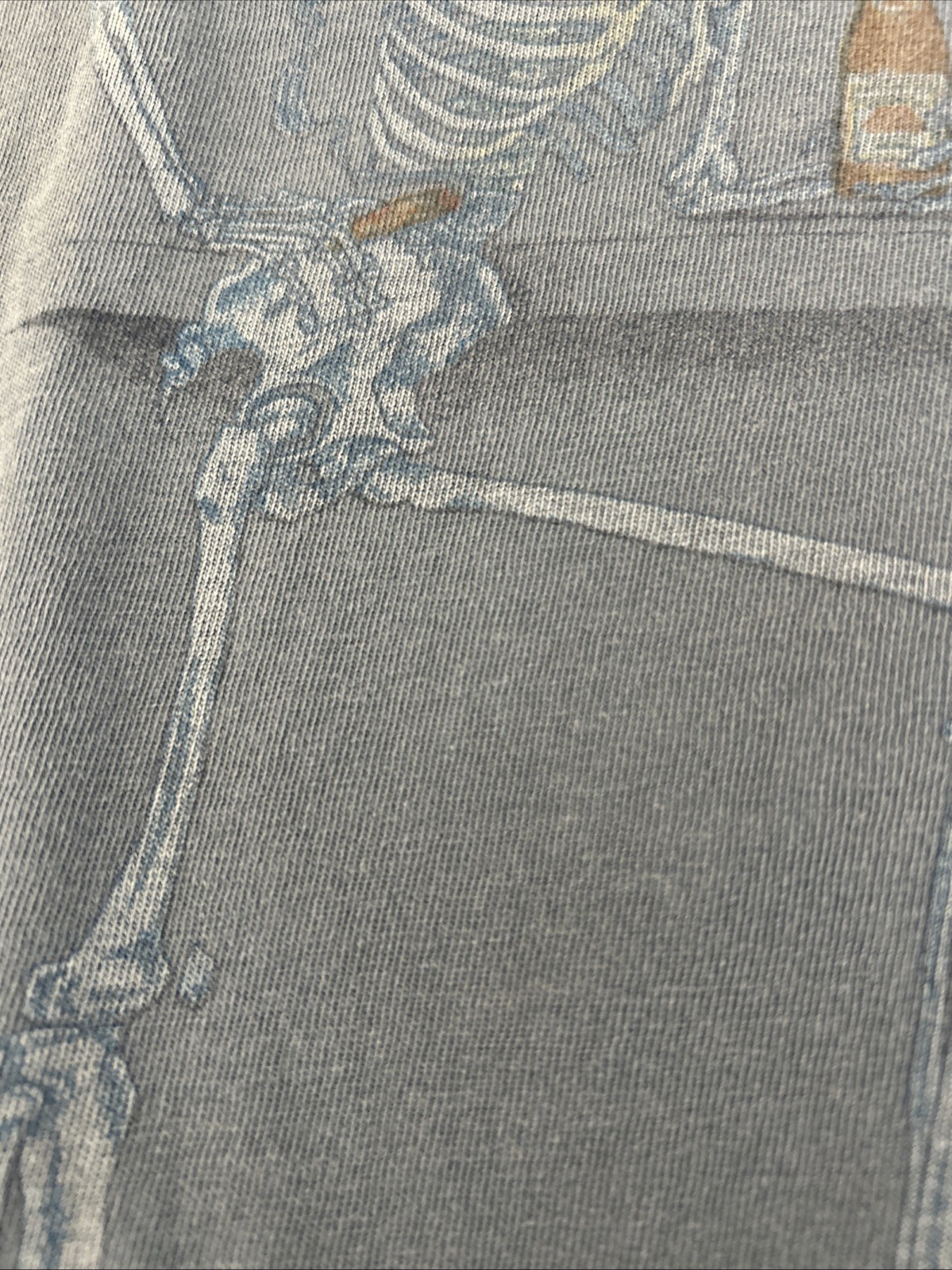 Vintage Sea Dog Graphic Tee Skeleton & Peg Leg Dog Drinking Beer Belize Men’s XL gallery