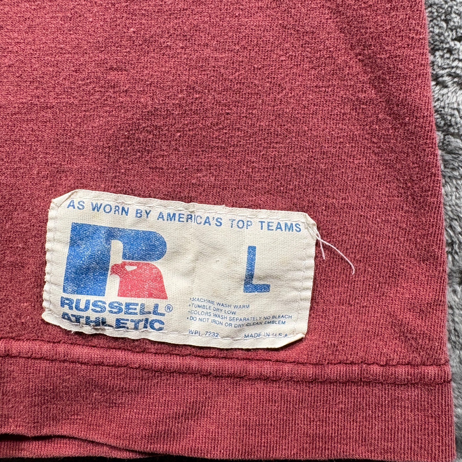 Vintage Russell Athletic Shirt Mens Large Red Delta Chi Feoatcbroaga Fraternity gallery