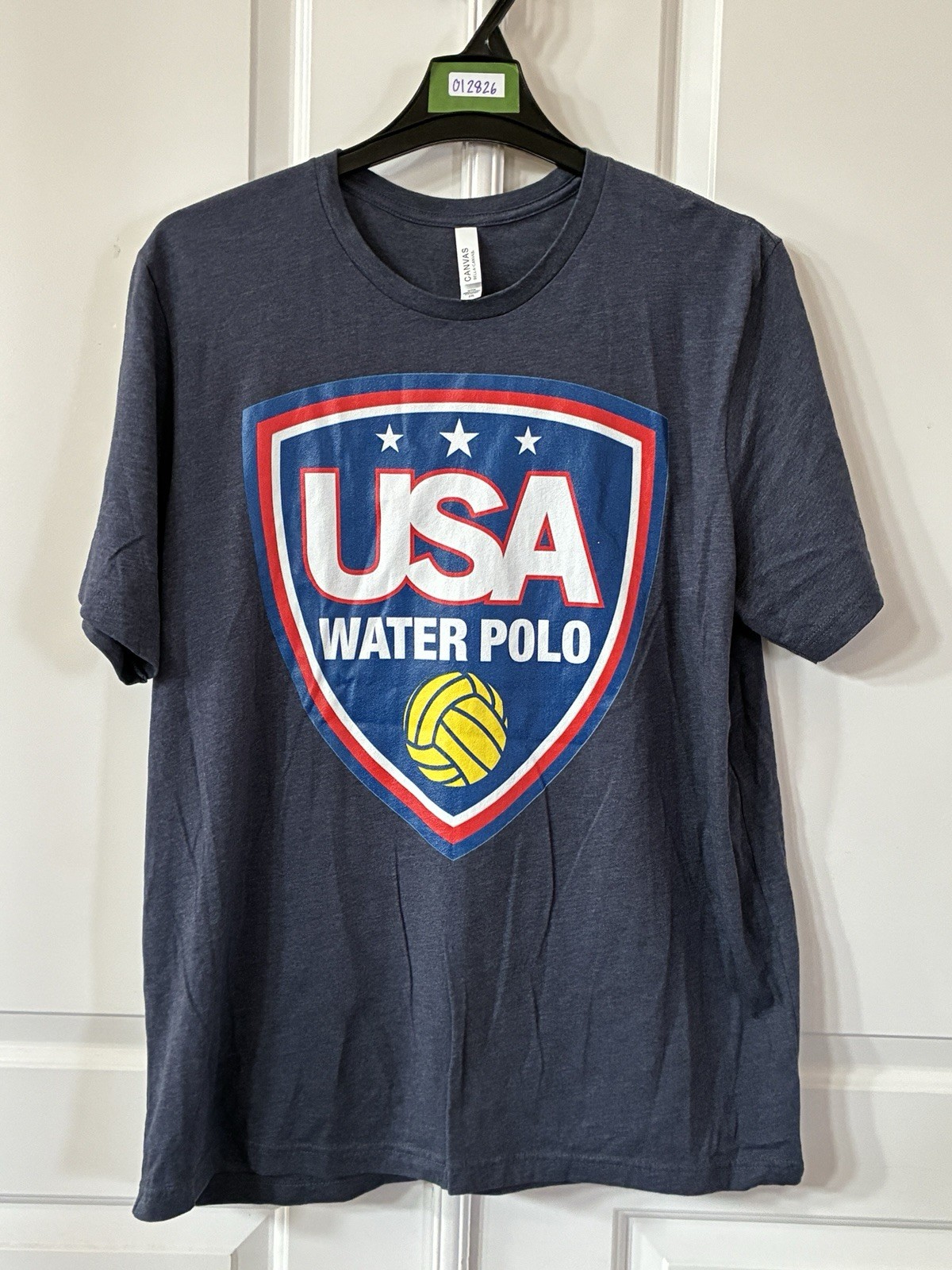 USA Water Polo T-Shirt Men’s 2XL Blue Gray Aquatic Sports Casual Outdoor