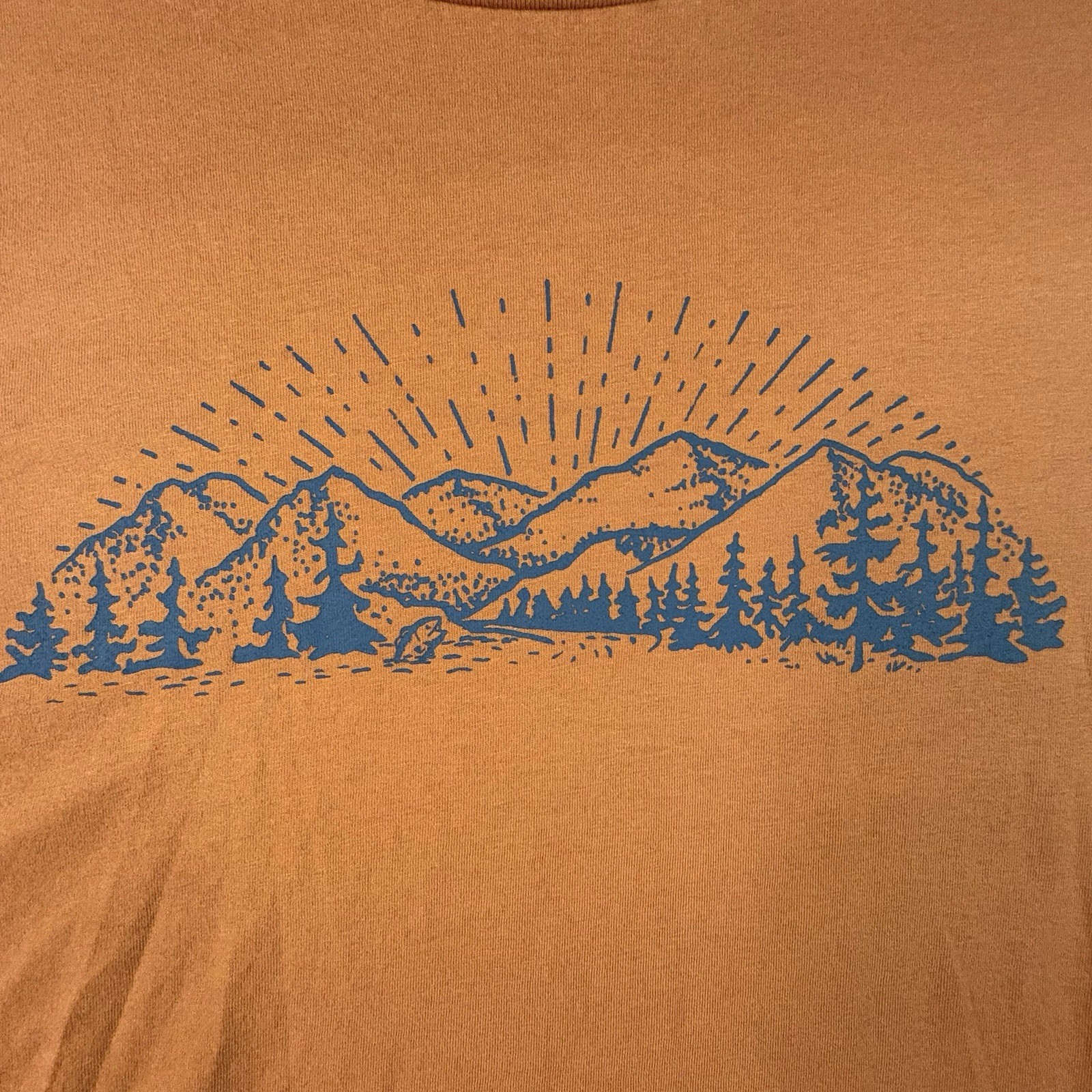 Foundry Men's XLT Orange Graphic LS T Shirt Mountain Outdoors SEE DESCRIPTION gallery