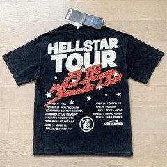 NEW Hell Studios star t-shirt men new Tee Rotten Side Face Logo Wash T-shirt