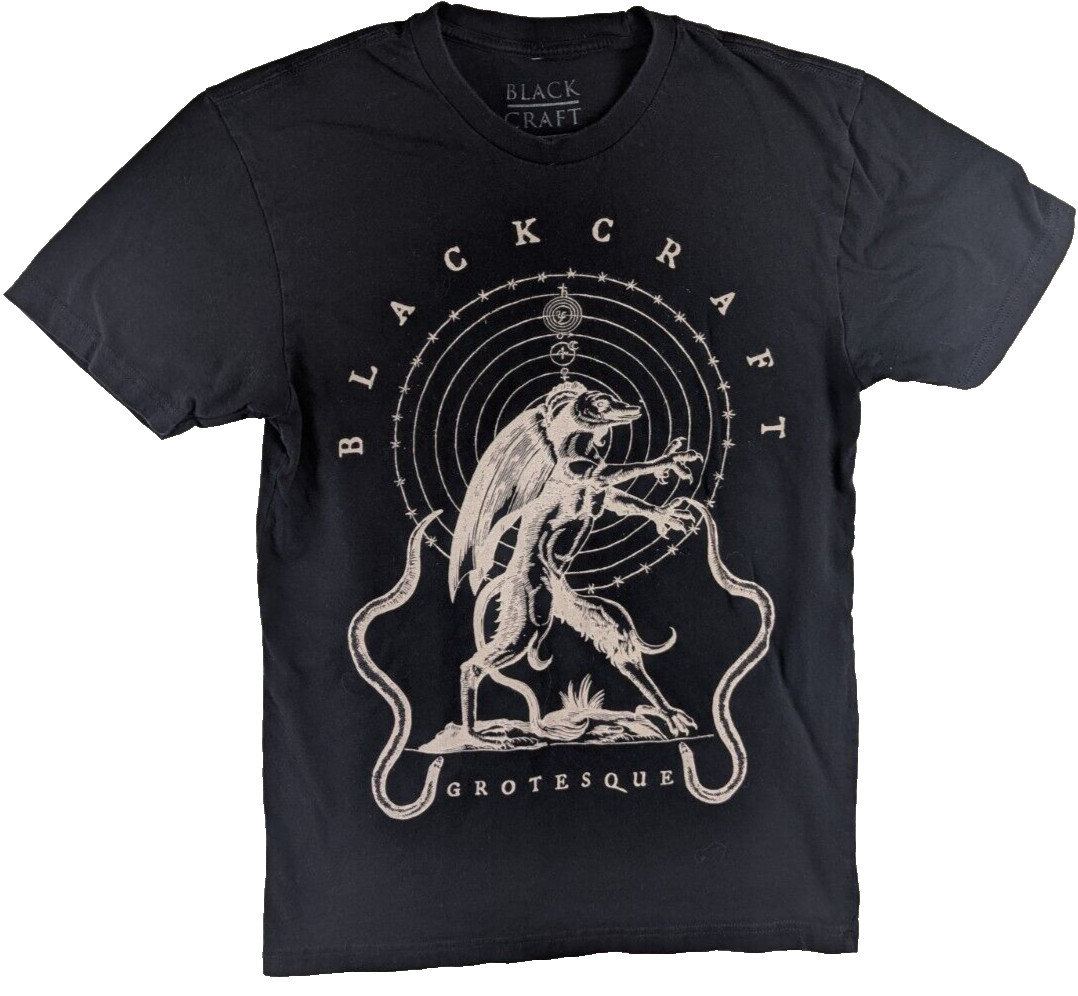 BlackCraft Cult Salem Grotesque Gothic Slim Fit Black T-Shirt Men S Streetwear gallery