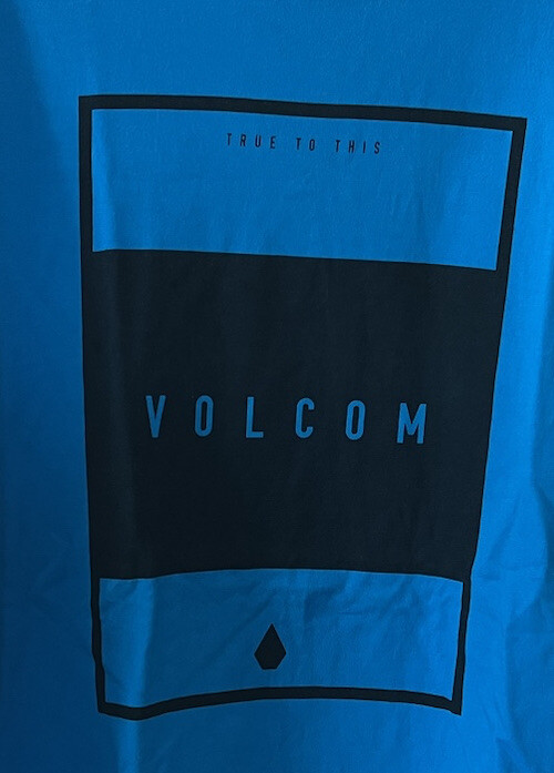 Volcom TRUE TO THIS Aqua Blue Mens Modern T Shirt Size XL gallery