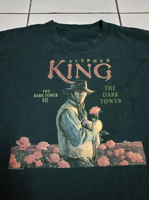 Stephen King The Dark Tower Black Unisex Heavy Cotton T-Shirt Full Size UU942