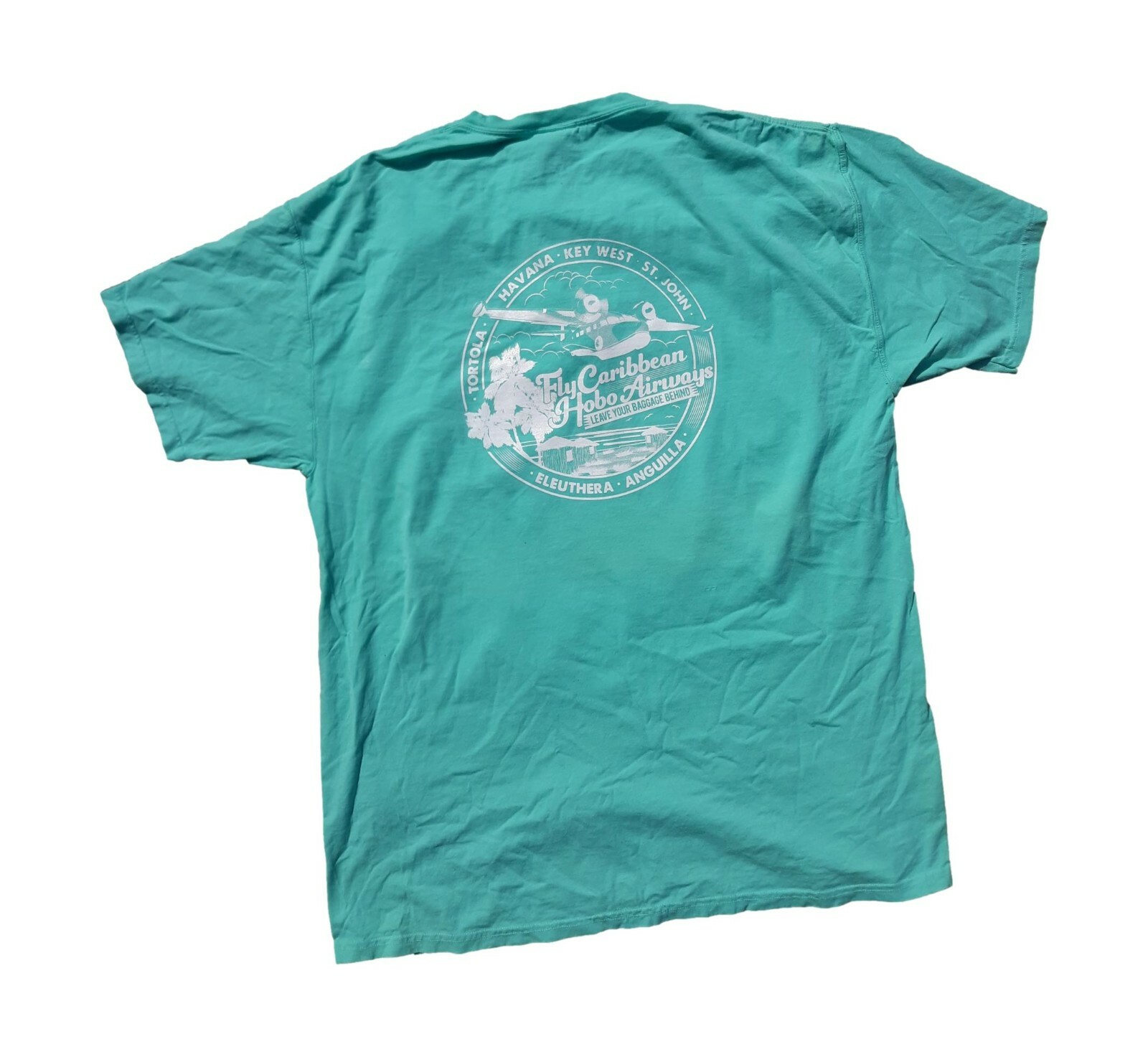 Caribbean Hobo Airways T-shirt key west island Florida Pirate Rum tortola Havana gallery