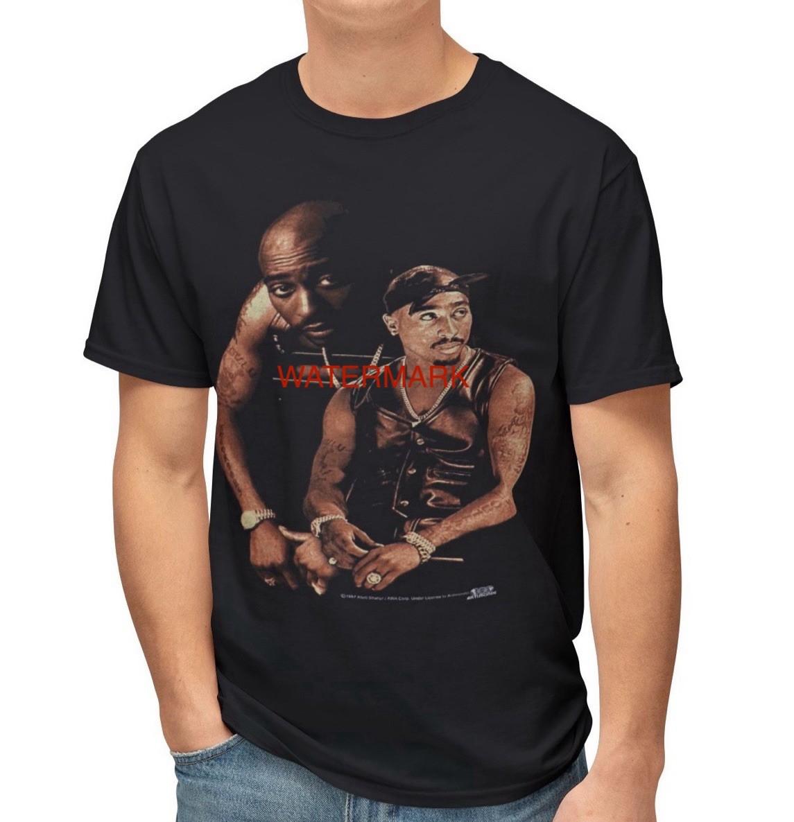 VTG Tupac Shakur Shirt ‘Stop The Violence’ GRAIL Rap Tee RARE (Modern) gallery