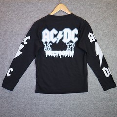 AC/DC Frankenstein Long Sleeve Band Tee The Roxx Power Plus 90s Vintage Style S