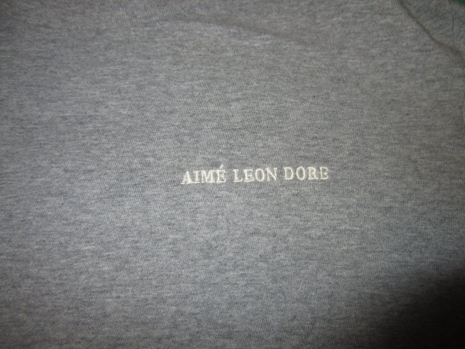 Aimé Leon Dore T-Shirt Men's XS GRAY Cotton Long-Sleeve Logo Spellout ALD gallery