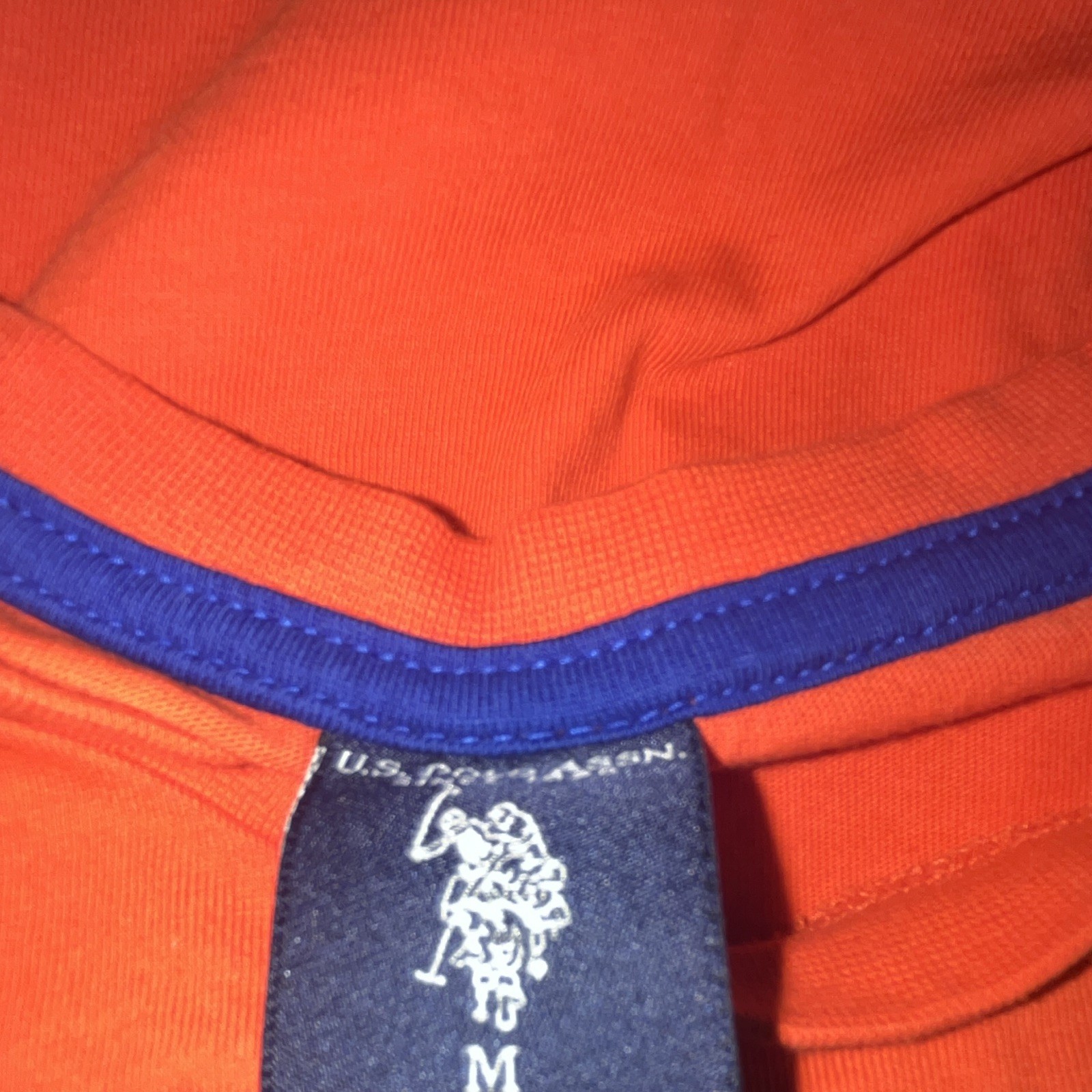 U.S. Polo Assn. Men’s Red Solid Crew Neck Short Sleeve Logo T-Shirt Size M gallery