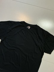 Hanes X Supreme Black Blank Essential Logo Short Sleeve Crewneck T-Shirt Sz. L