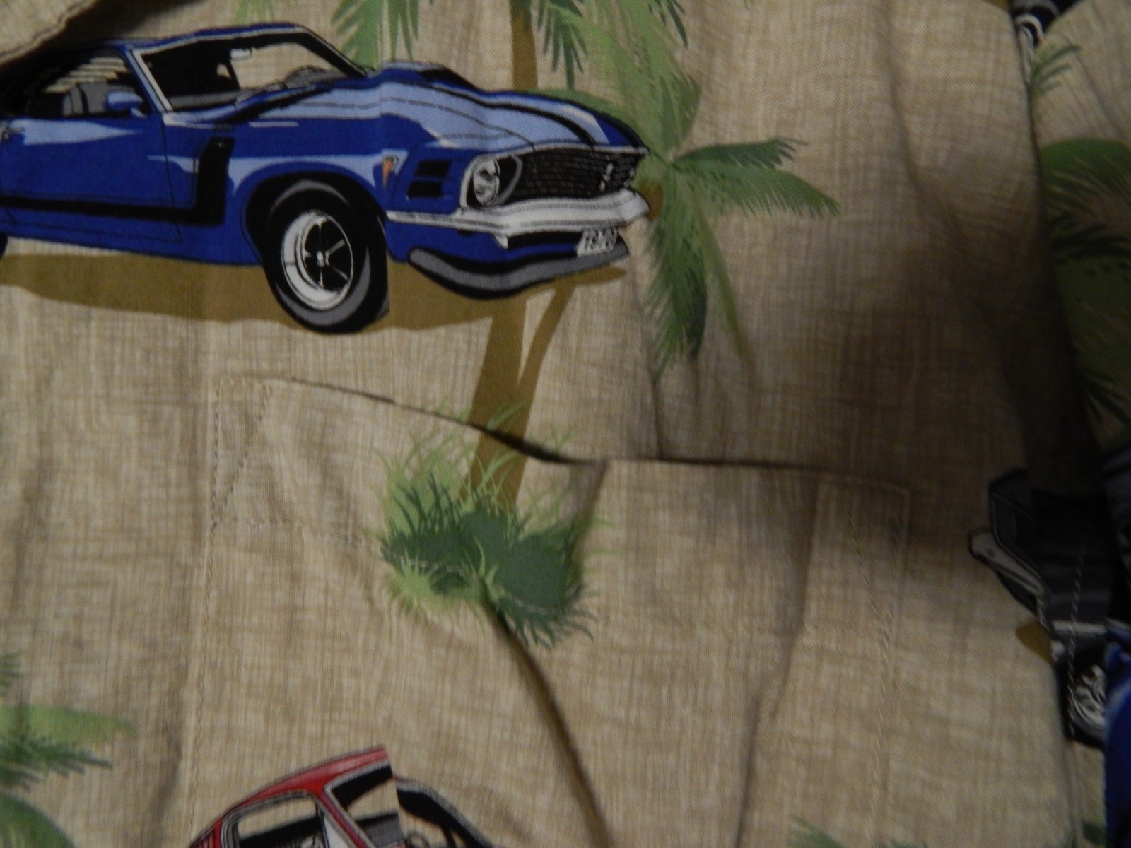 David Carey Hawaiian Shirt Corvette Cars GM Mens X-Large Button Front Camp Aloha gallery