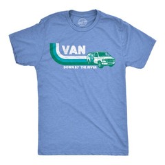 Mens Funny T Shirts Van Down By The River Sarcastic Retro Chris Farley Tee For