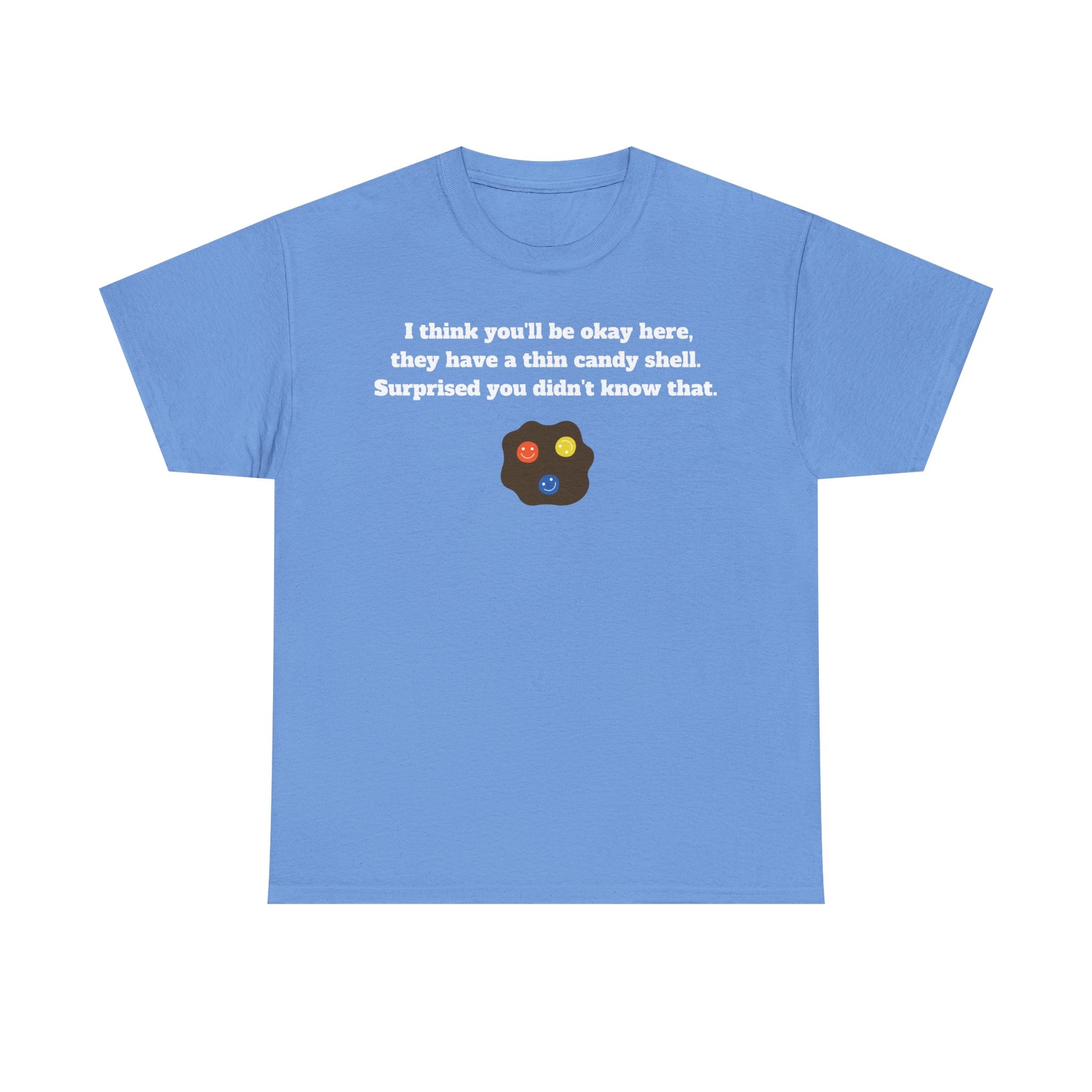 Thin Candy Shell Quote Tee, Fun Graphic T-Shirt, Casual Wear, Gift for Dads