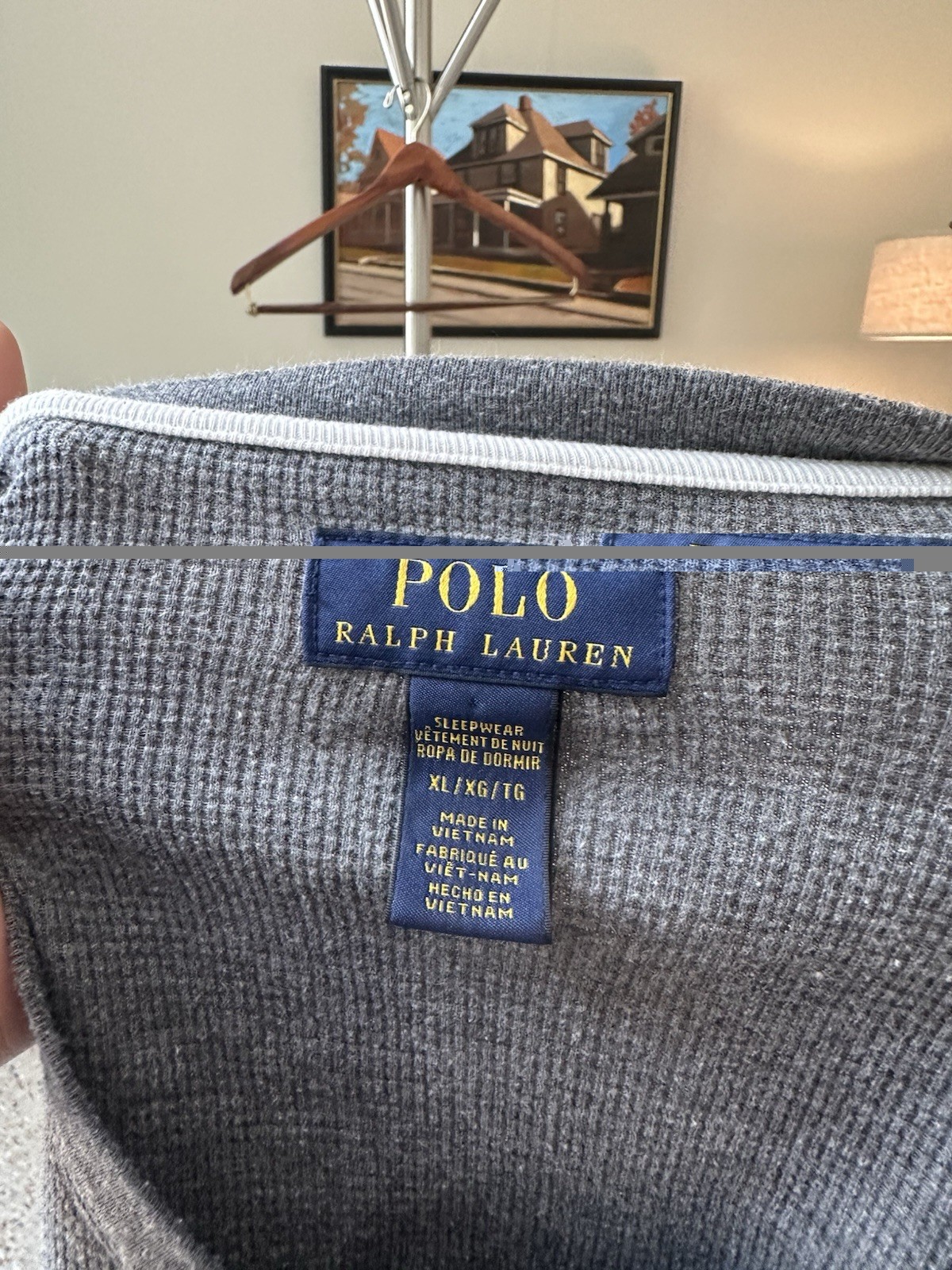 XL Polo Ralph Lauren Men's Gray Long Sleeve Thermal Shirt gallery