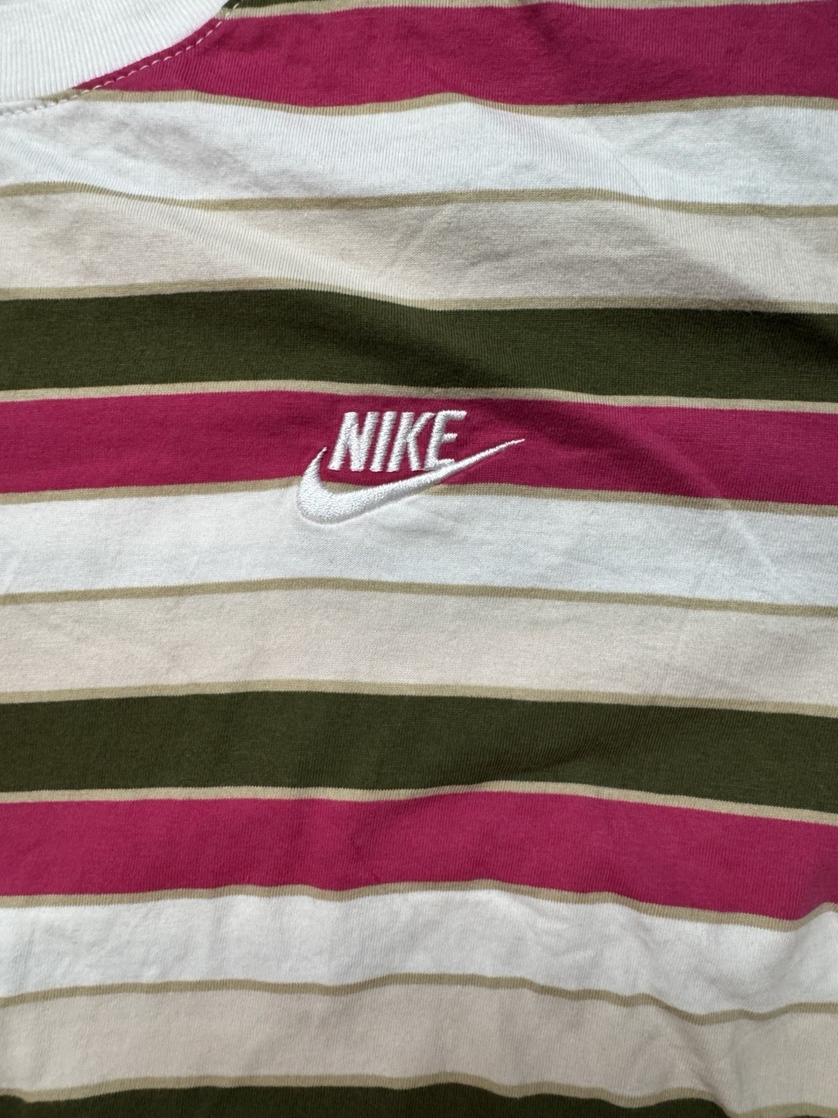 Nike The Nike Tee Men's Striped Crew Neck Short Sleeve T-Shirt Size XL gallery