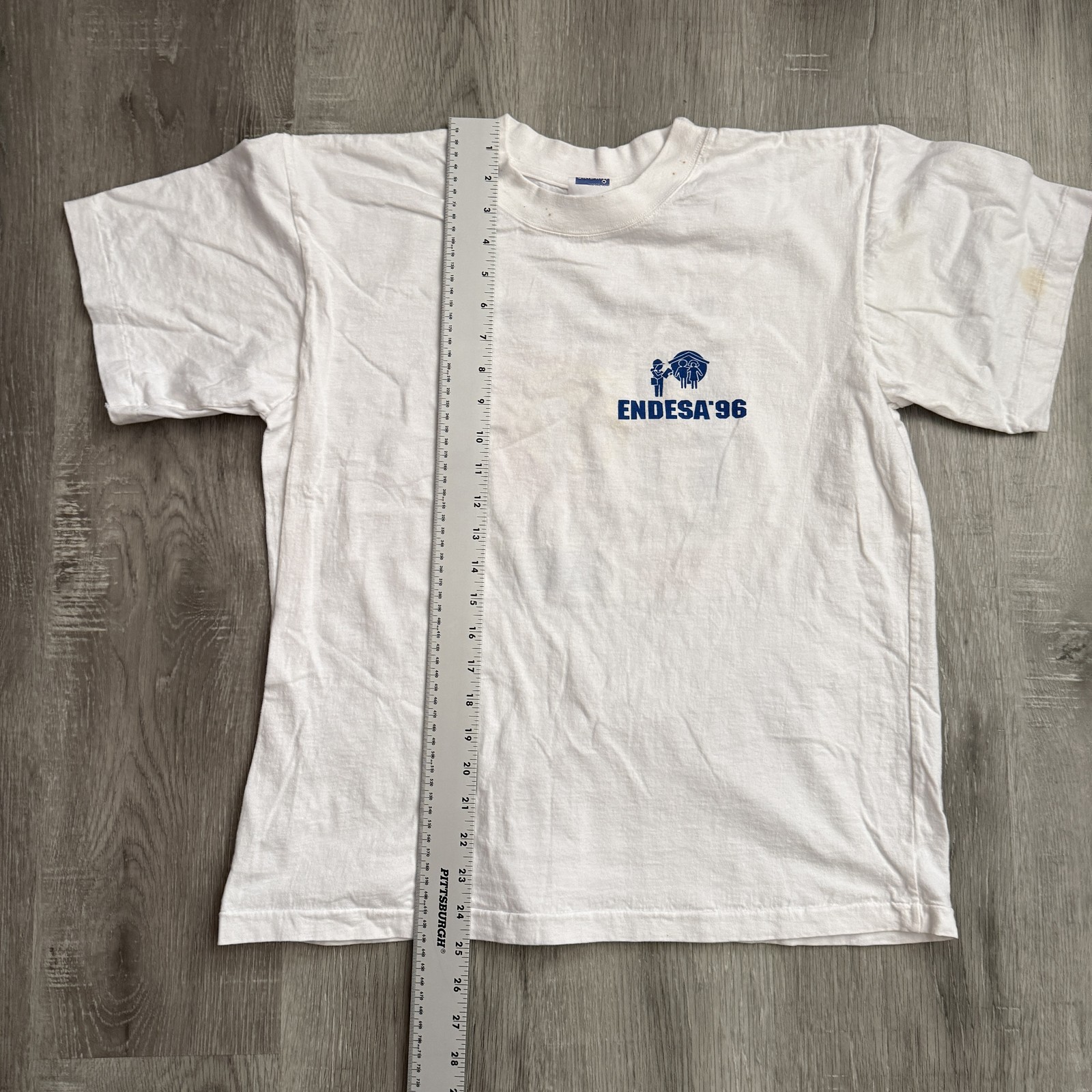Vintage Sandria ENDESA 96 Shirt Mens Medium White Dominican Republic 90s Tee gallery
