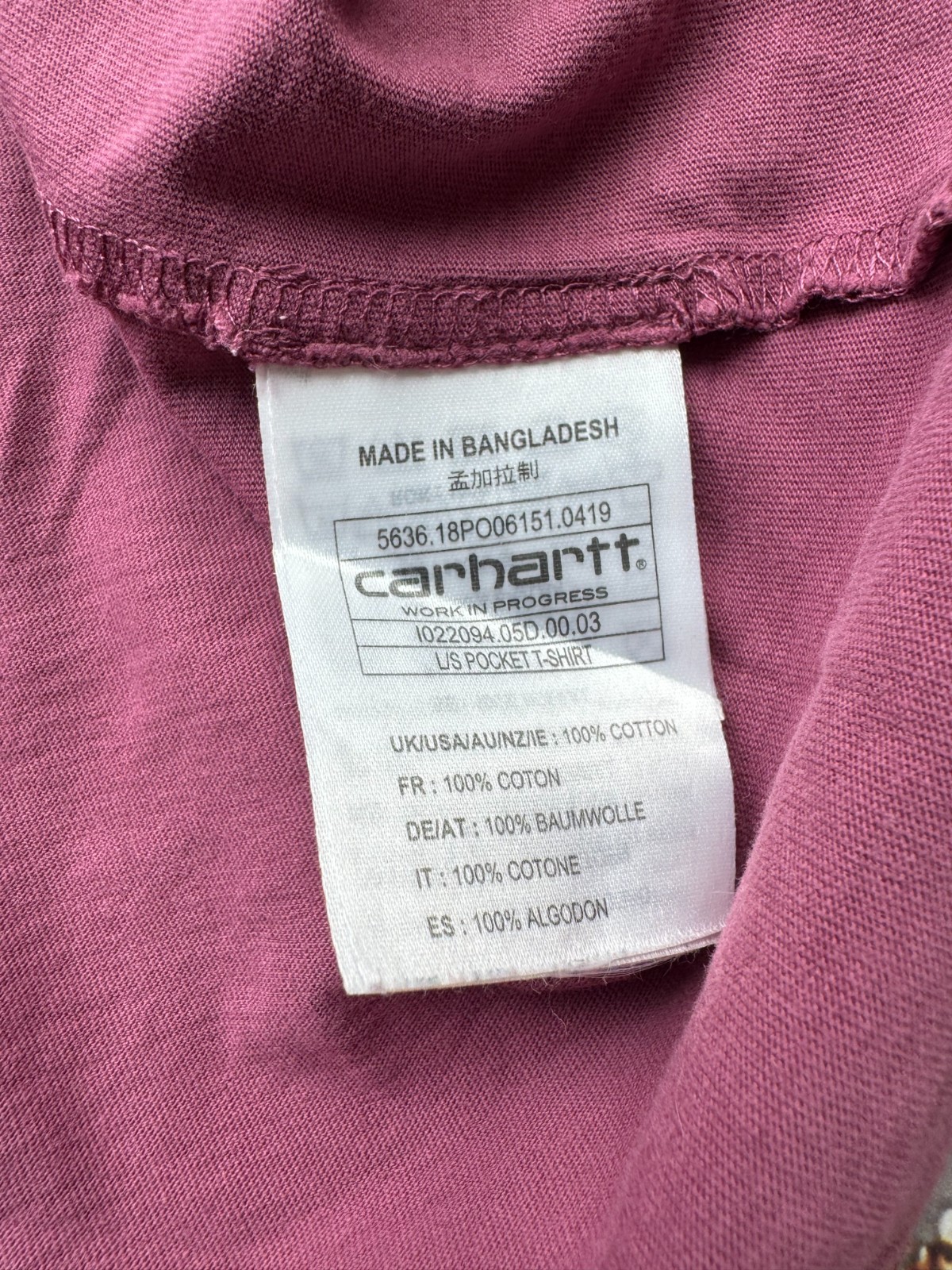 Carhartt Vintage Distressed Long Sleeve T-Shirt Men’s Size L gallery