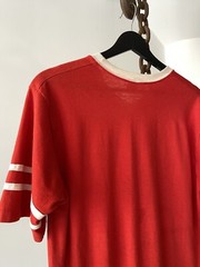 VTG 80s Short Timer Ft. Knox KY Graphic Ringer Red T-Shirt Sport-T Steeman USA