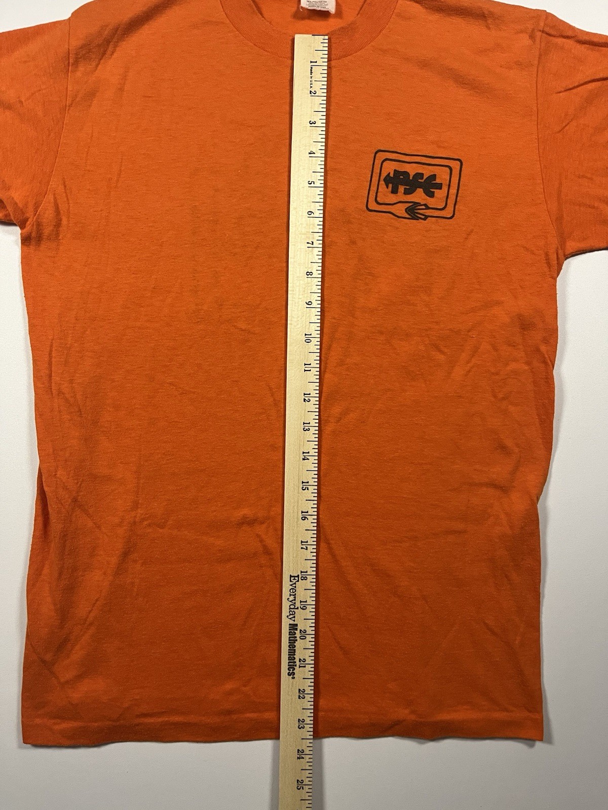 Vintage 70s/80s PSE Precision Compound Bows Hunting Archery Orange T Shirt USA L gallery