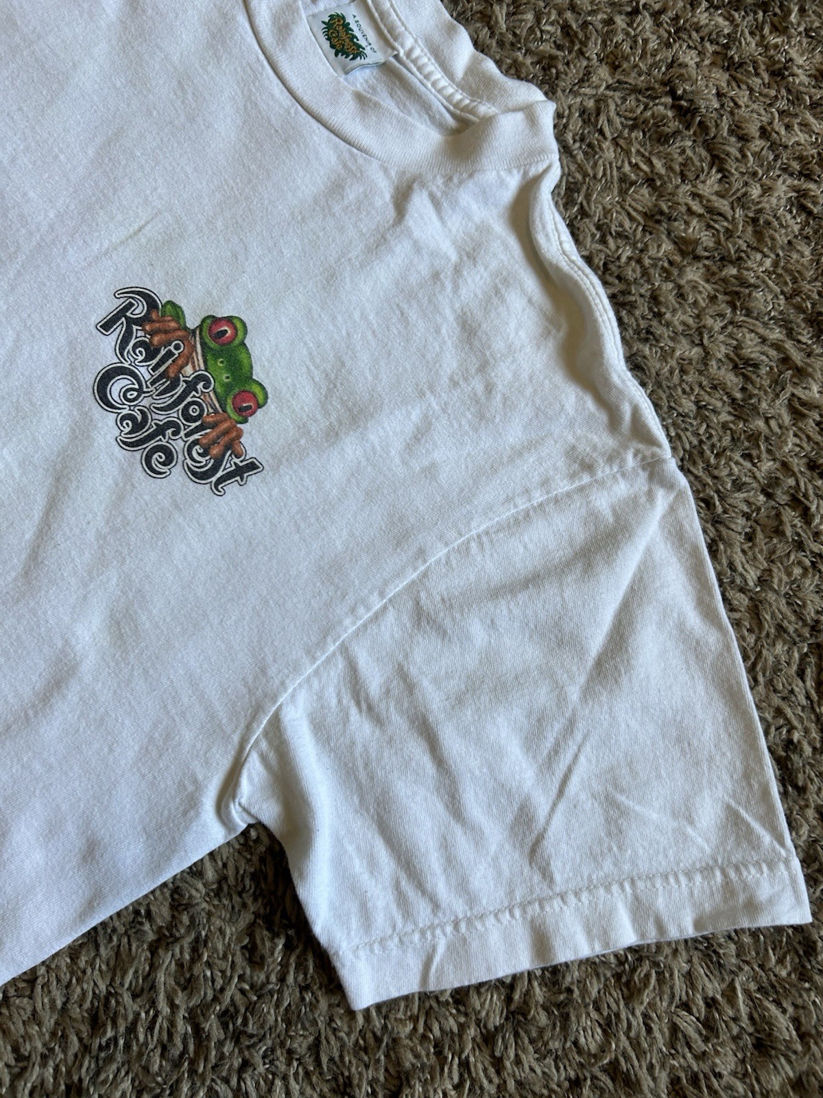 Vintage Rainforest Cafe California Frog Graphic Souvenir Shirt Medium White gallery
