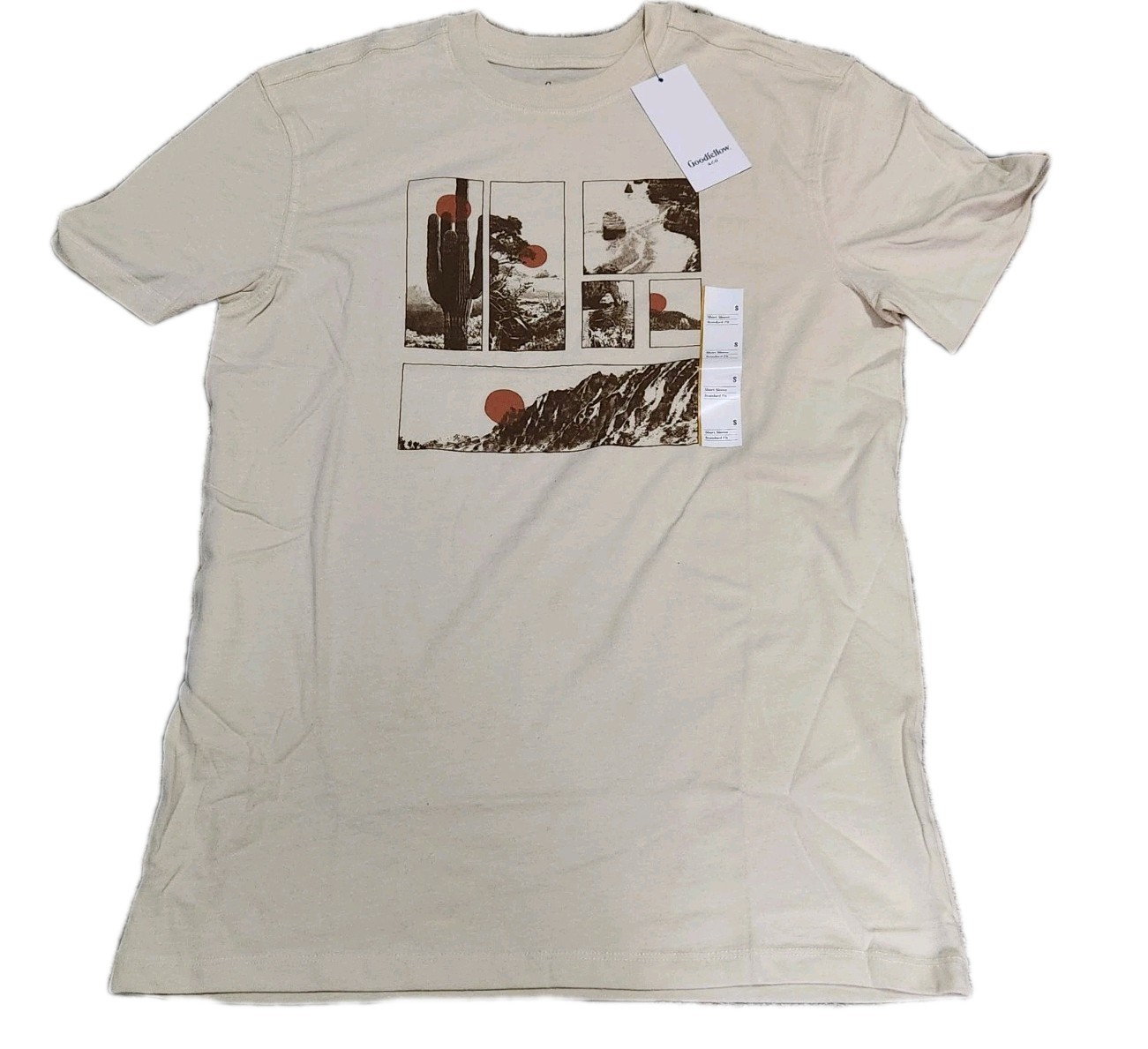 NEW Goodfellow & Co. Men's Southwest Cream Graphic T-Shirt Size Small gallery