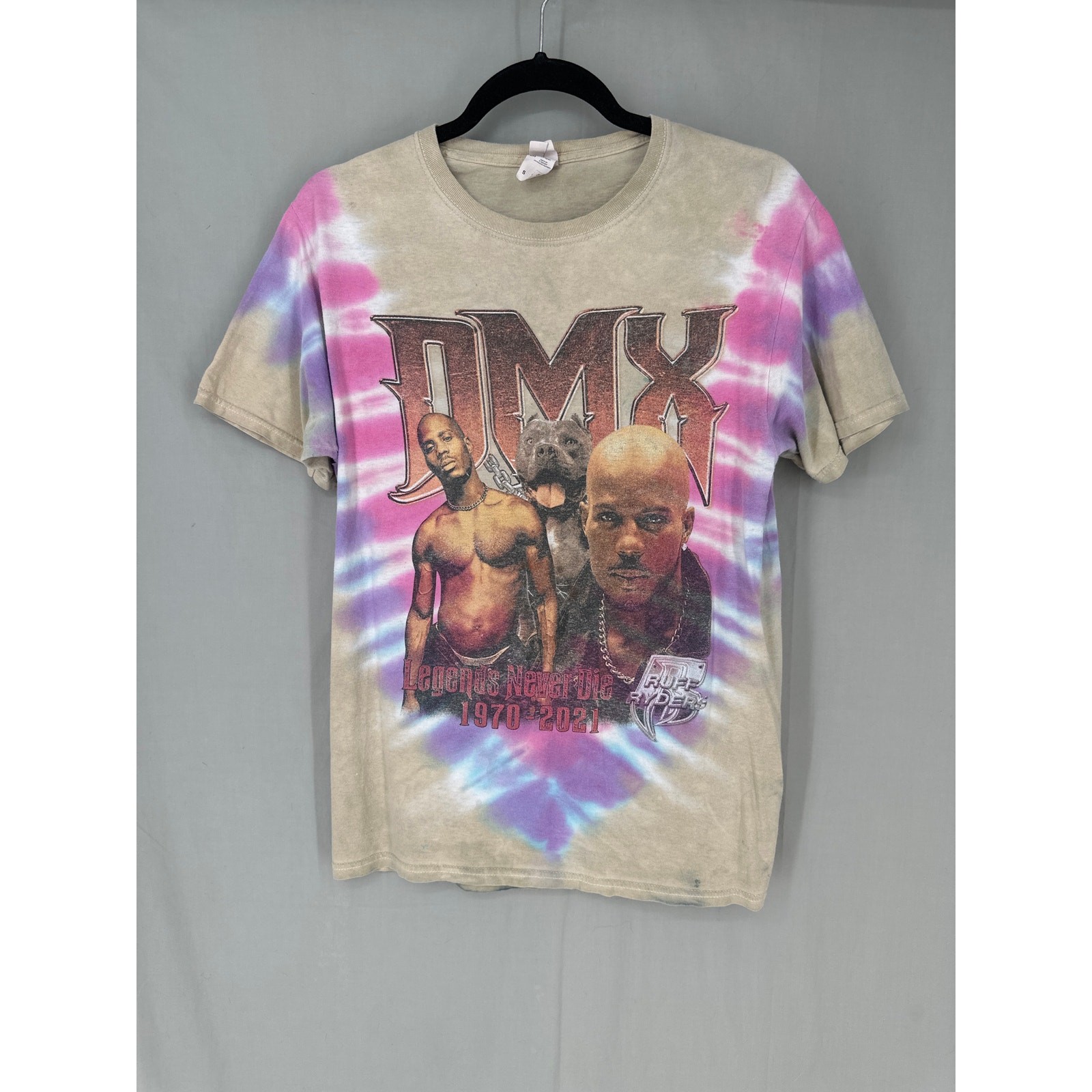 DMX Shirt Mens Small Graphic Rap Tee Tribute Tie Dye Ruff Ryders Hip Hop Music gallery